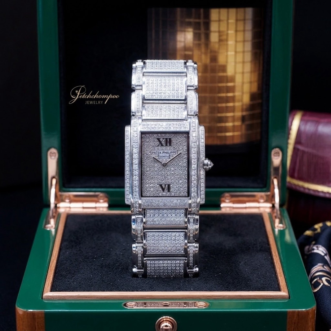 [31005] Patek Philippe Twenty4 Ref. 4910/10A-010 ประดับเพชรแท้  389,000 