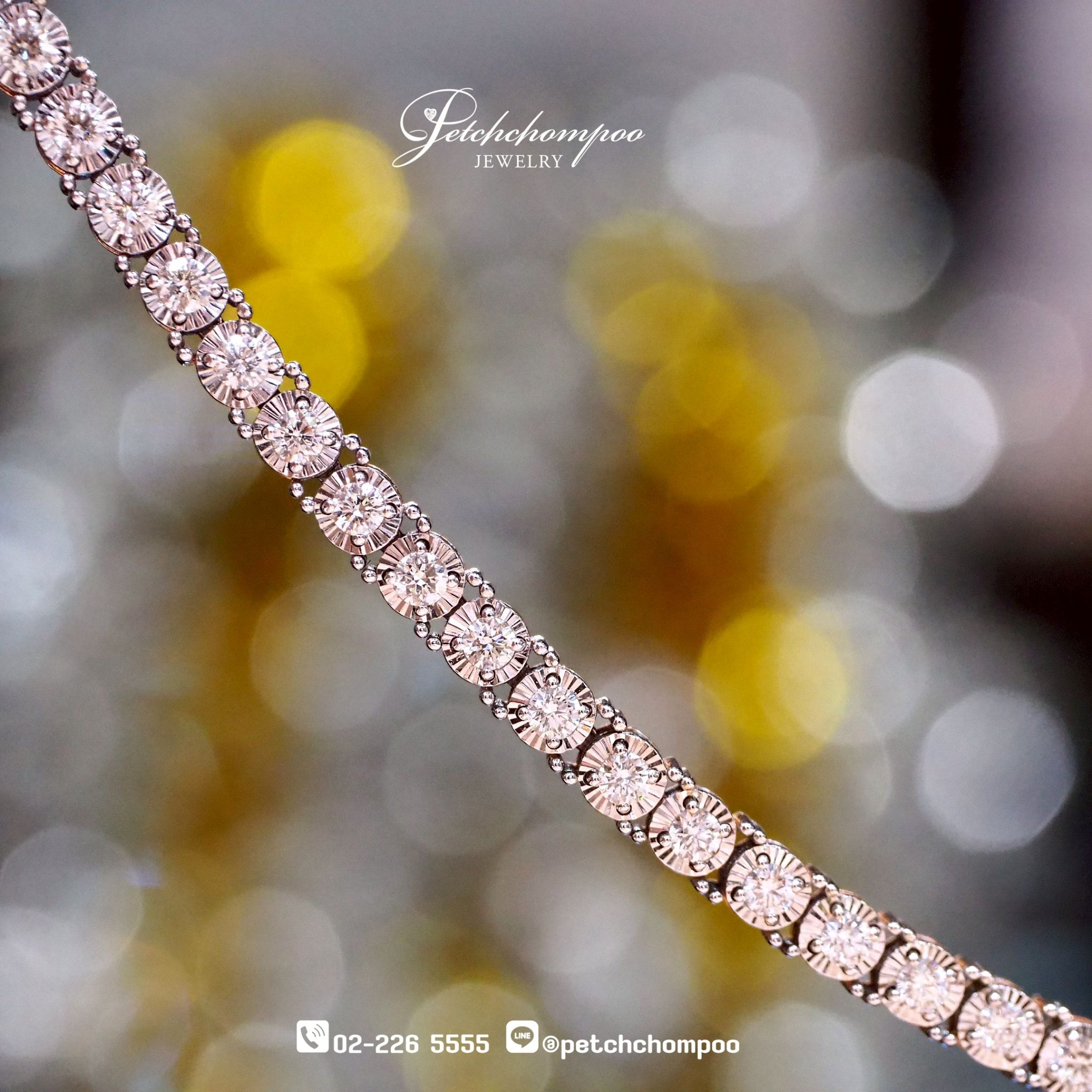 [021813] “Rosé Radiance™” – 3.25 ct Diamond Bracelet in 18K Pink Gold  139,000 