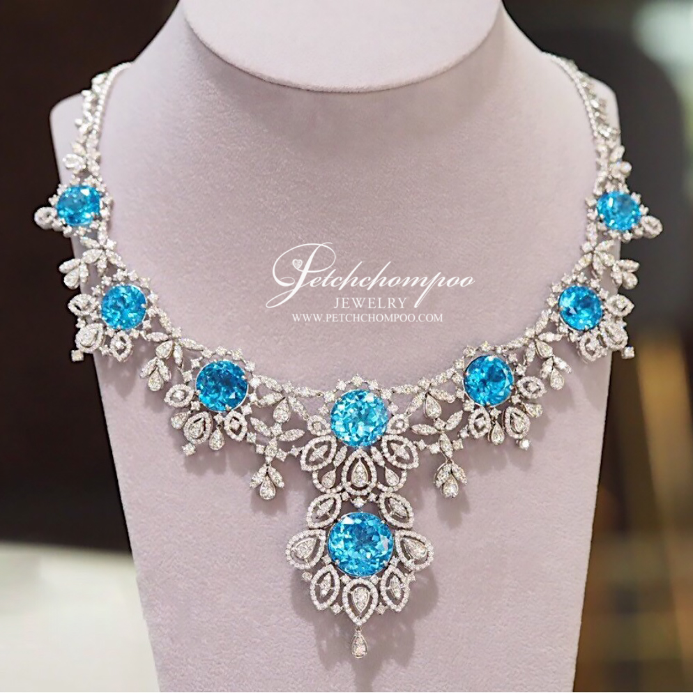 [023809] Blue Topaz With Diamond Nacklace  499,000 