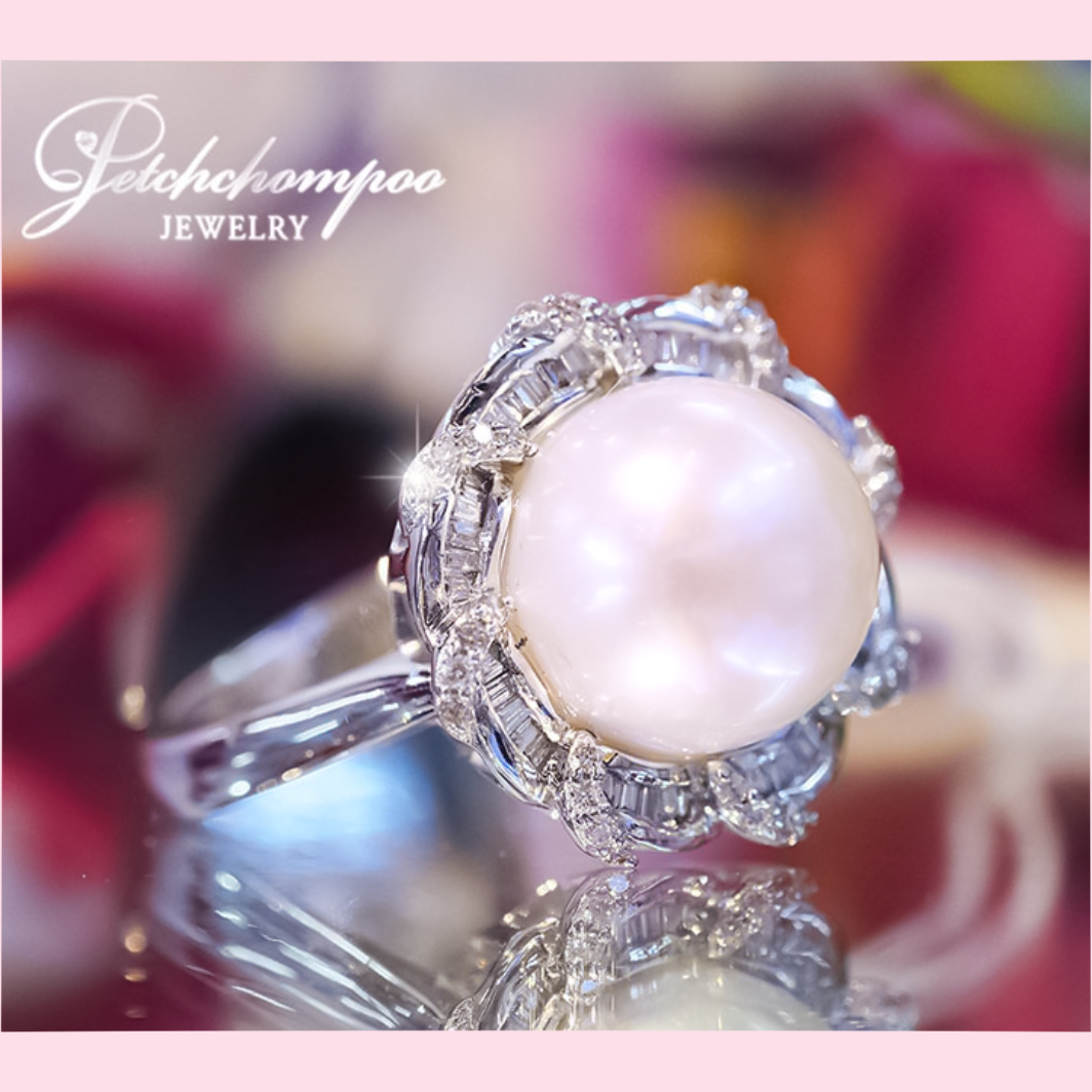 [018742] Pearl Ring Diamond Ring Discount 29,000