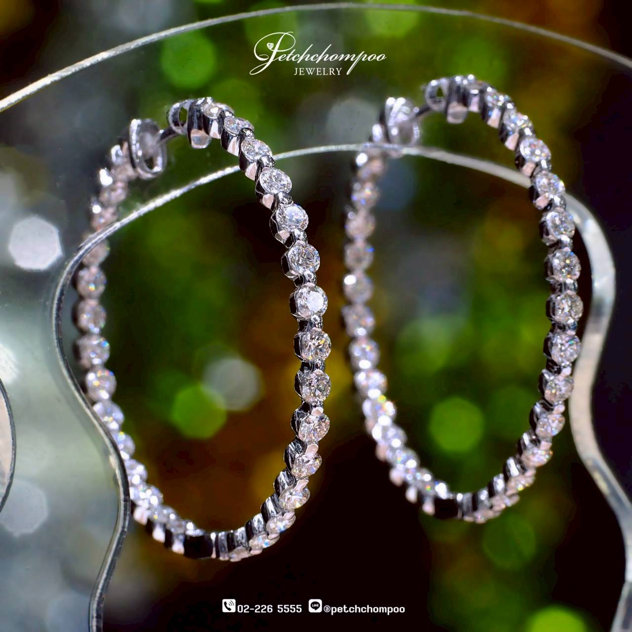 [021222] ต่างหูเพชรรอบวง Eternal Radiance Hoop™ 2.76 กะรัต  79,000 