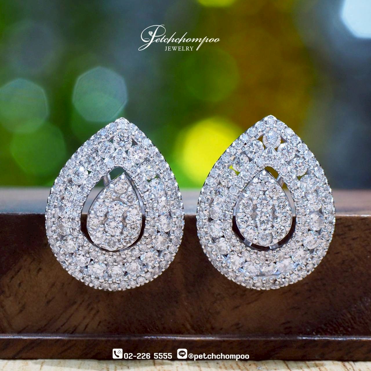 [30179] Tearlight Elegance™ ต่างหูเพชร 2in1 ทรงหยดน้ำสุดหรู  69,000 