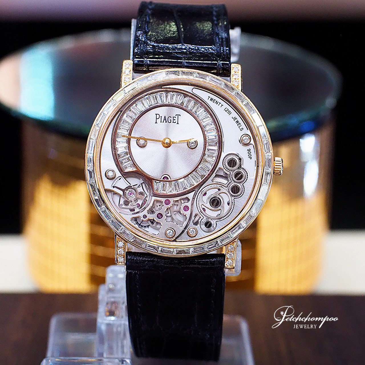 [31028] PIAGET ALTIPLANO 38mm Pink Gold 18k (Baguette Diamond After-setting)  465,000 