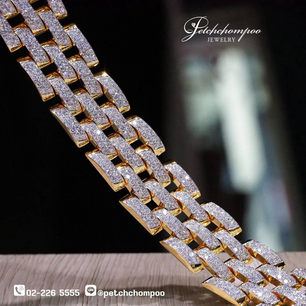 [29859] Men’s Diamond Bracelet – 15.86 Carats of Strength and Elegance  699,000 