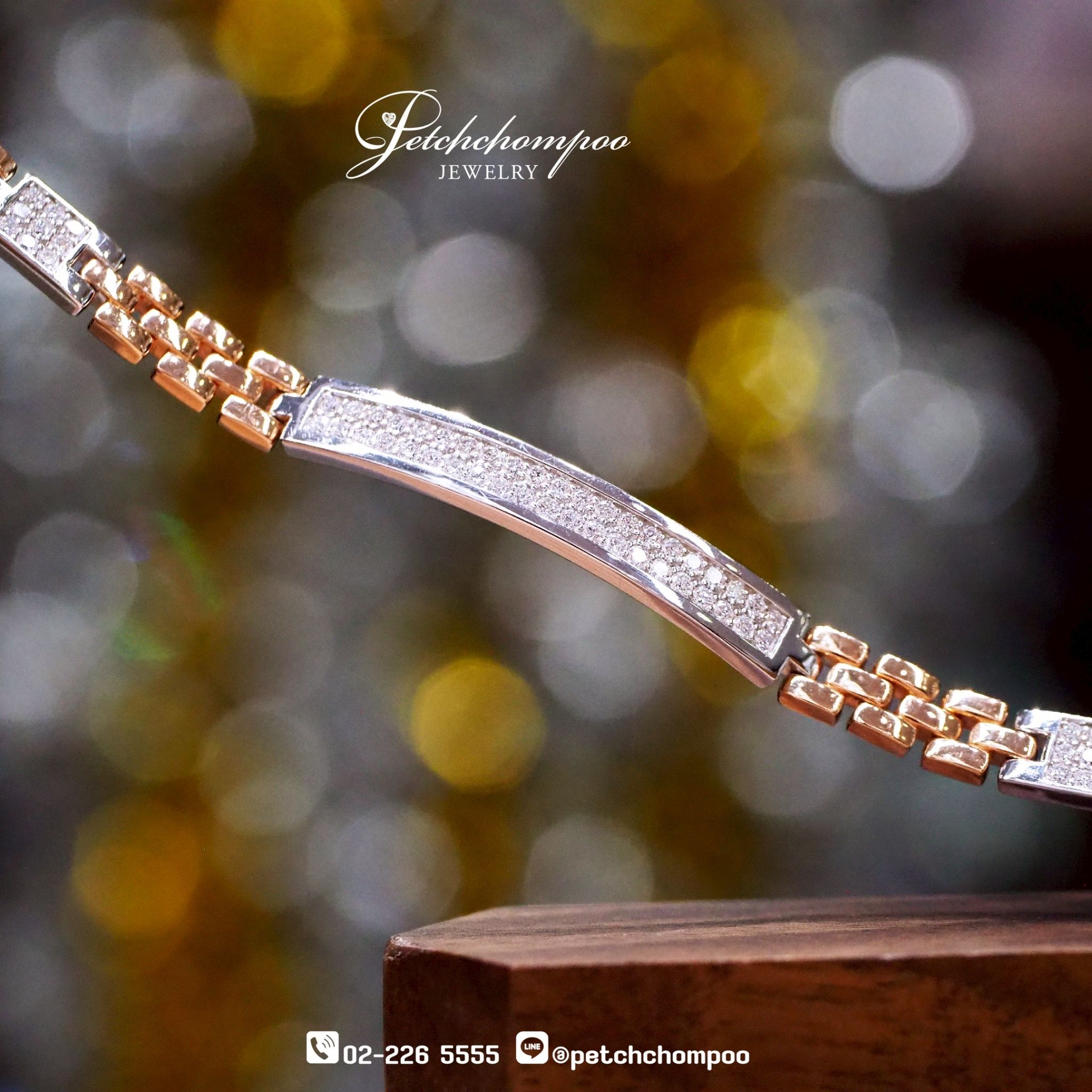 [024486] Men diamond bracelet  69,000 