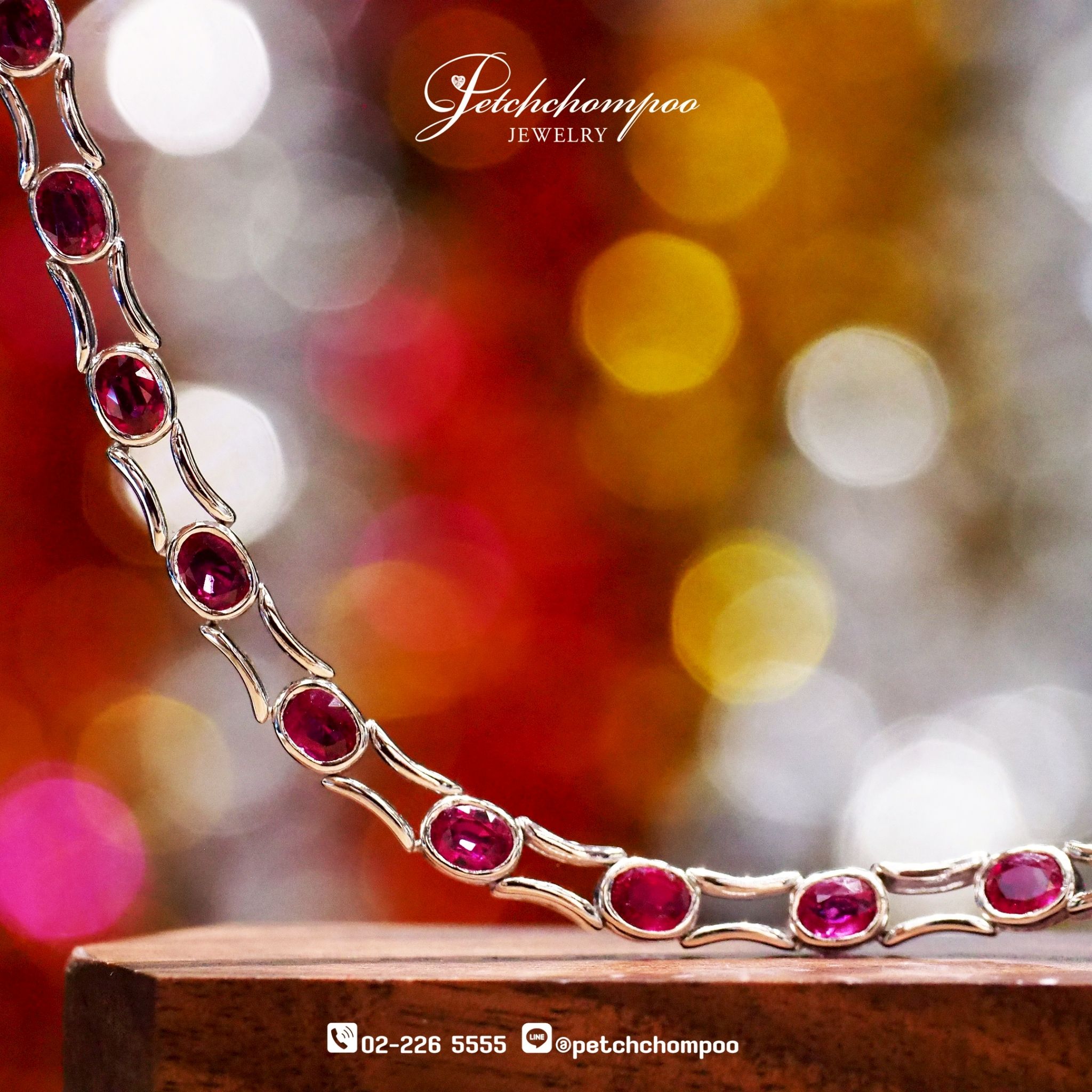 [29125] กำไลทับทิม Ruby Streamline™ — 6.80 กะรัต  99,000 