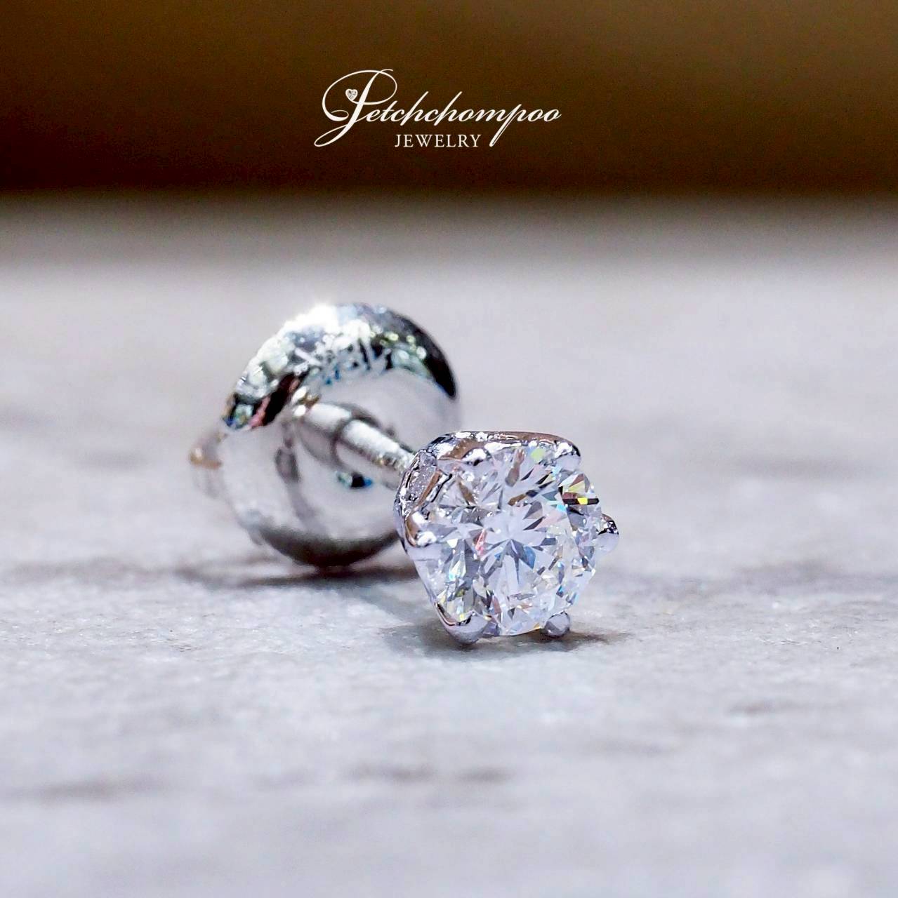 [30785] ต่างหูเพชรเม็ดเดี่ยว 1 ข้าง Mono Classic Spark 0.30 กะรัต  27,000 