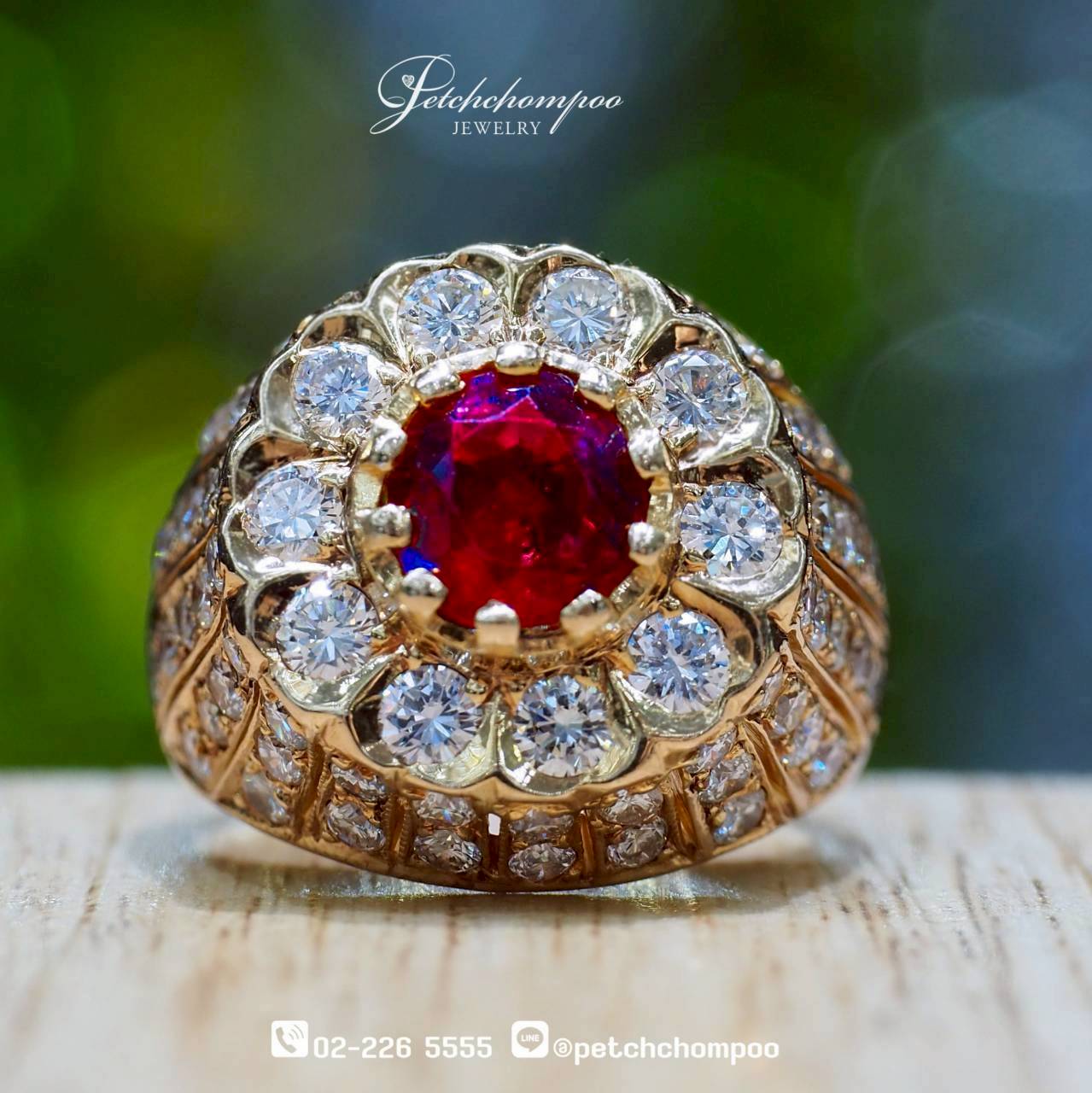 [30354] Siam Bloom™ 0.90-Carat Siam Ruby & Diamond Ring  59,000 