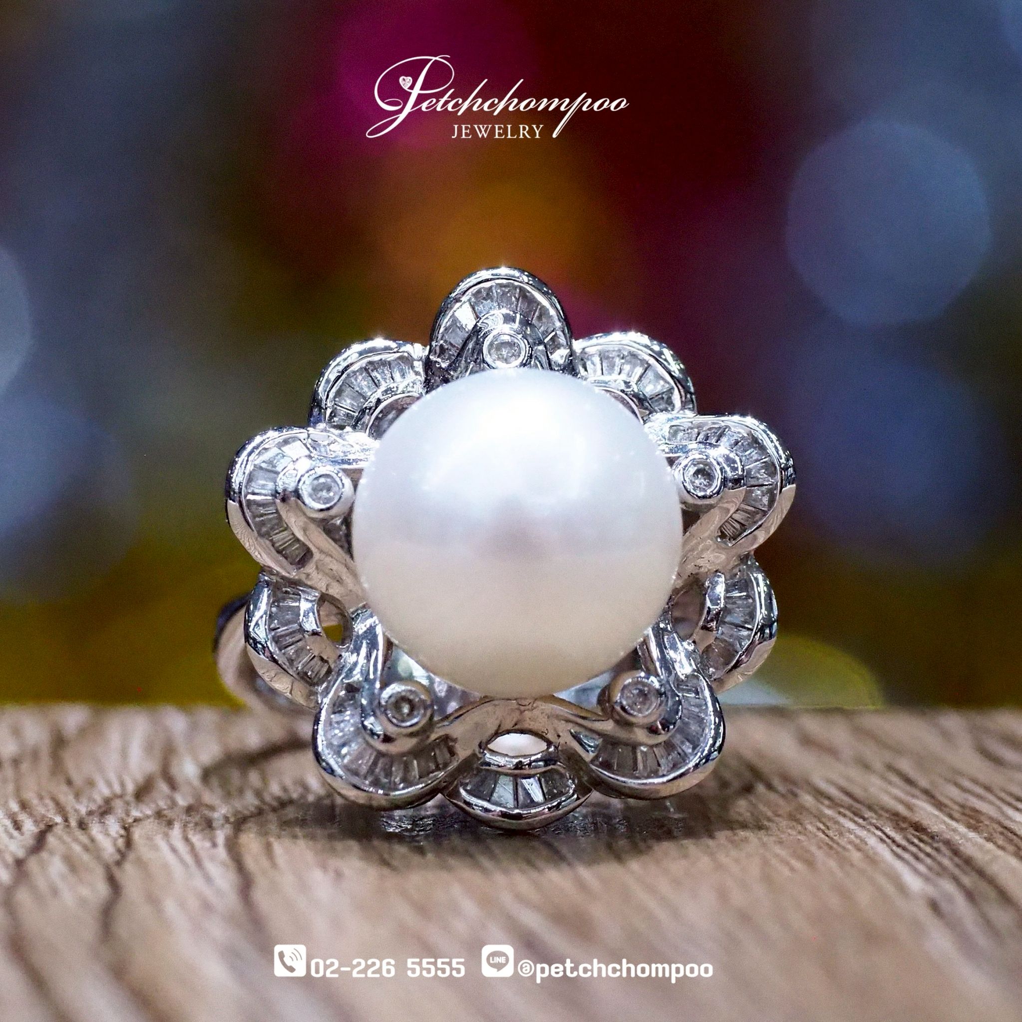 [018727] Pearl Ring 11 MM diamond ring  49,000 