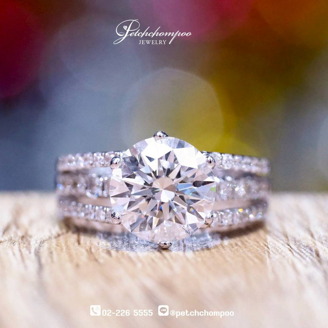[30030] Majestic Brilliant™ 3.04 ct Diamond Ring  | I VVS2 3EX HRD Discount 950,000