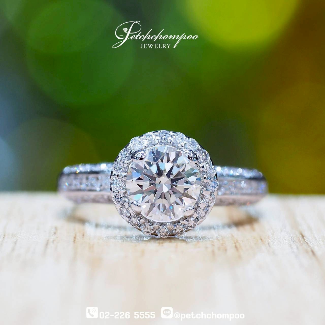 [30172] Radiant Halo™ — แหวนเพชรล้อม 1.01 กะรัต ลดราคาเหลือ 129,000