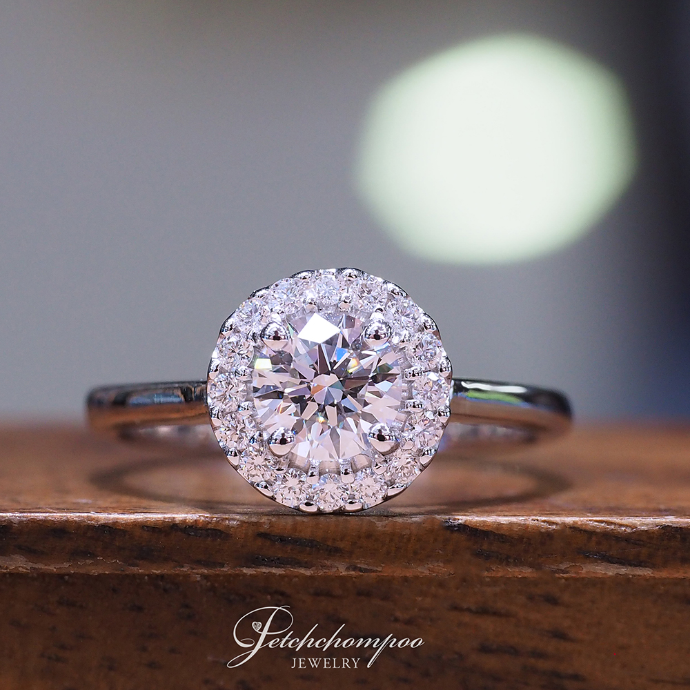 [30919] GIA certified 0.50 carat diamond ring, D color, VVS2 clarity, Triple Excellent cut. Discount 59,000