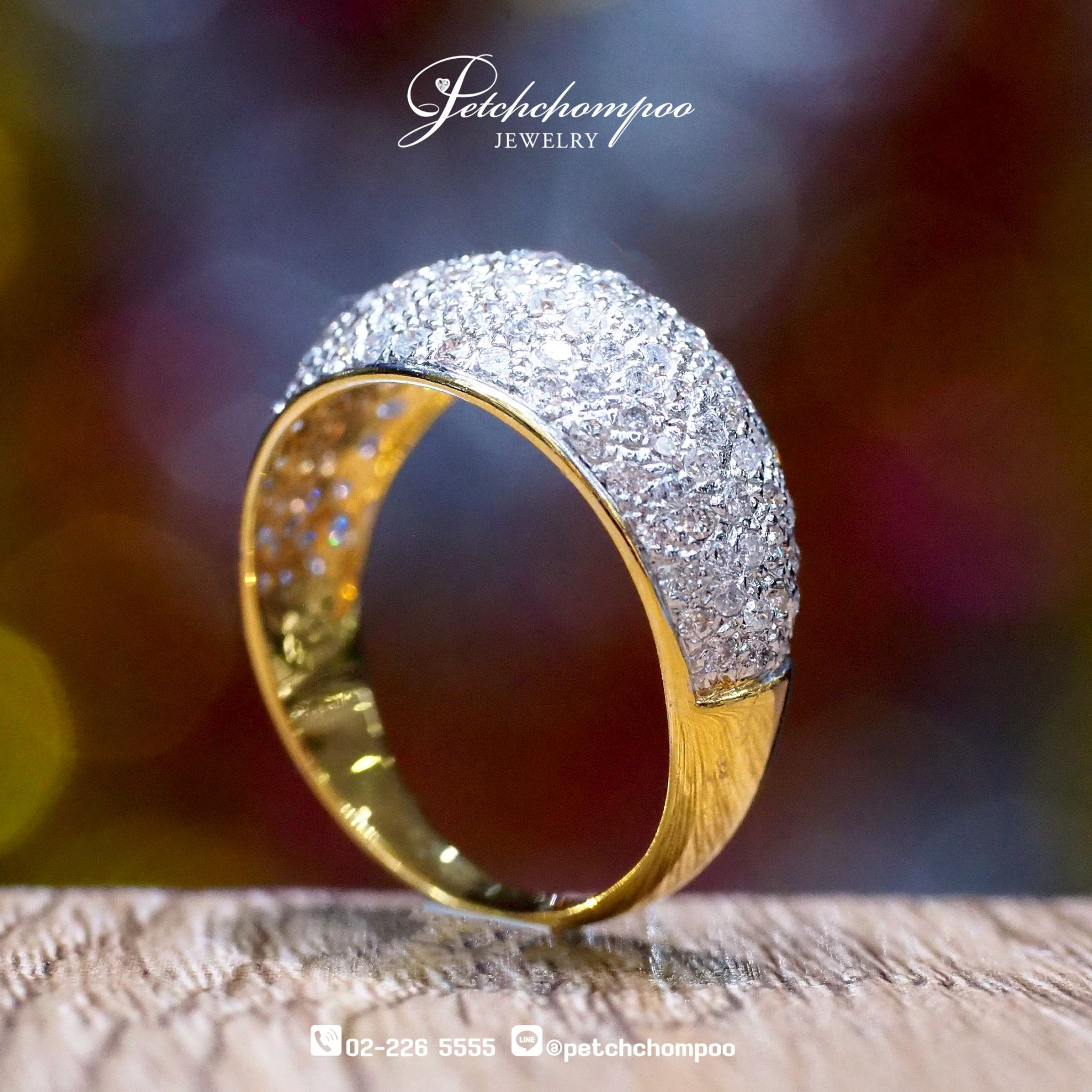 [008344] แหวนเพชรหน้ากว้าง1.56กะรัต  79,000 