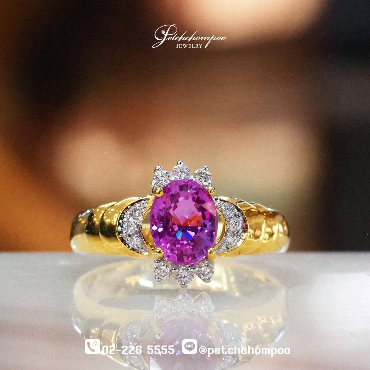 [29582] Pink sapphire/Ceylon (H) oval  25,000 