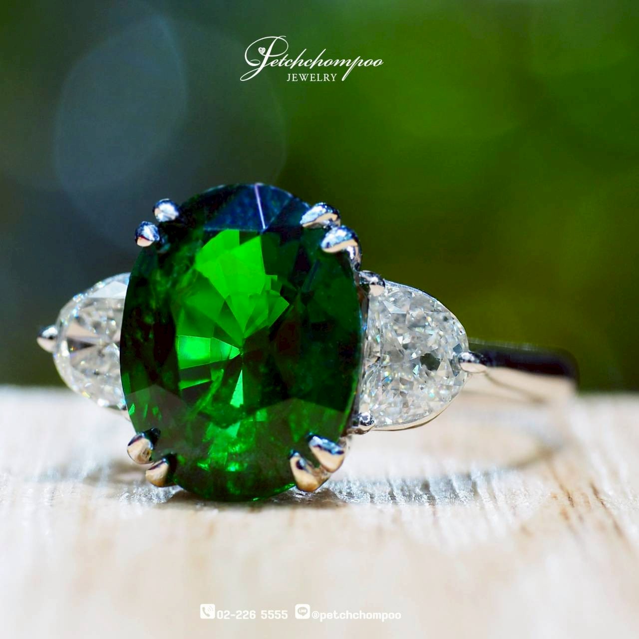 [30217] Verdant Majesty™ Tsavorite Ring 4.59 ct | AIGS  259,000 
