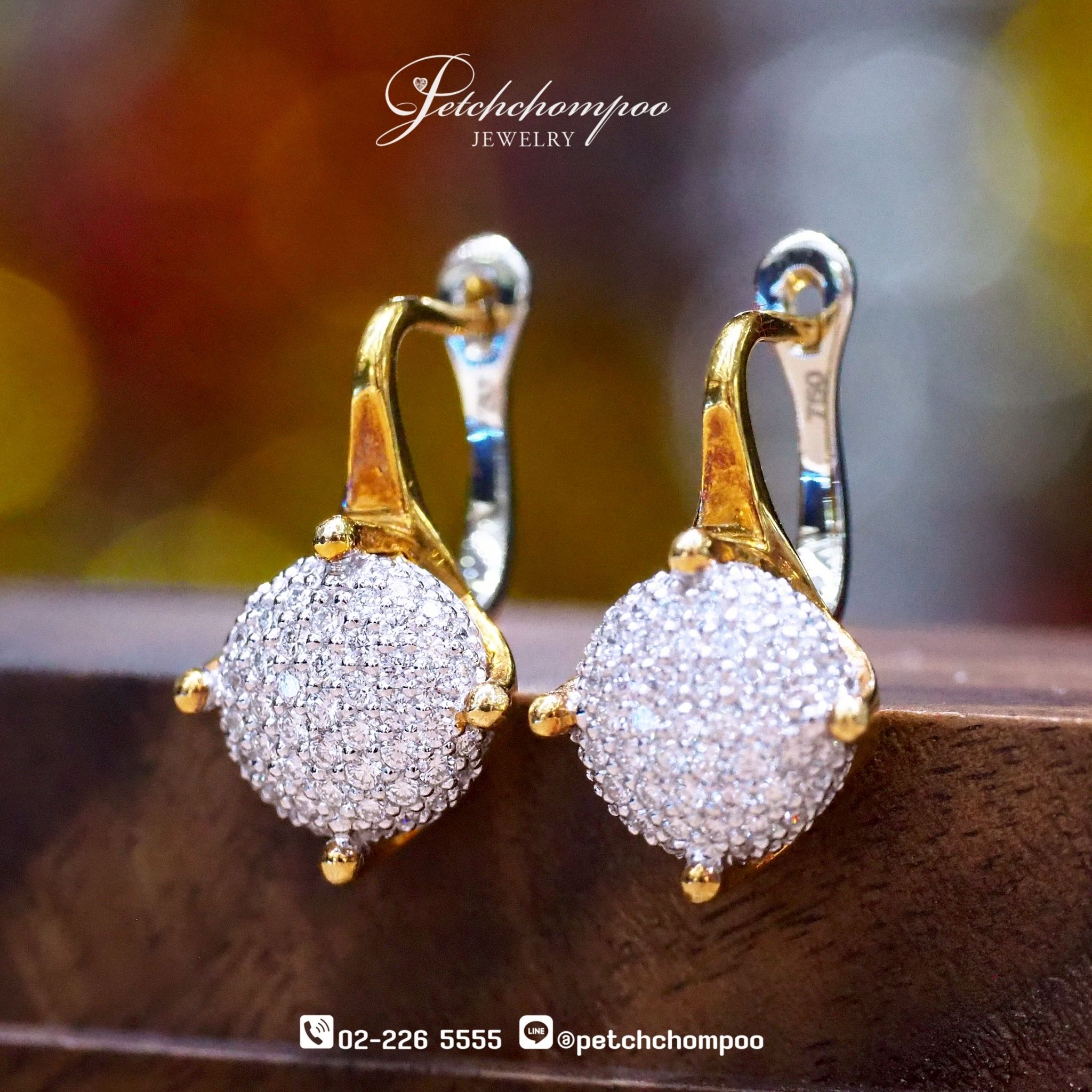 [021930] Diamond earrings Discount 45,000