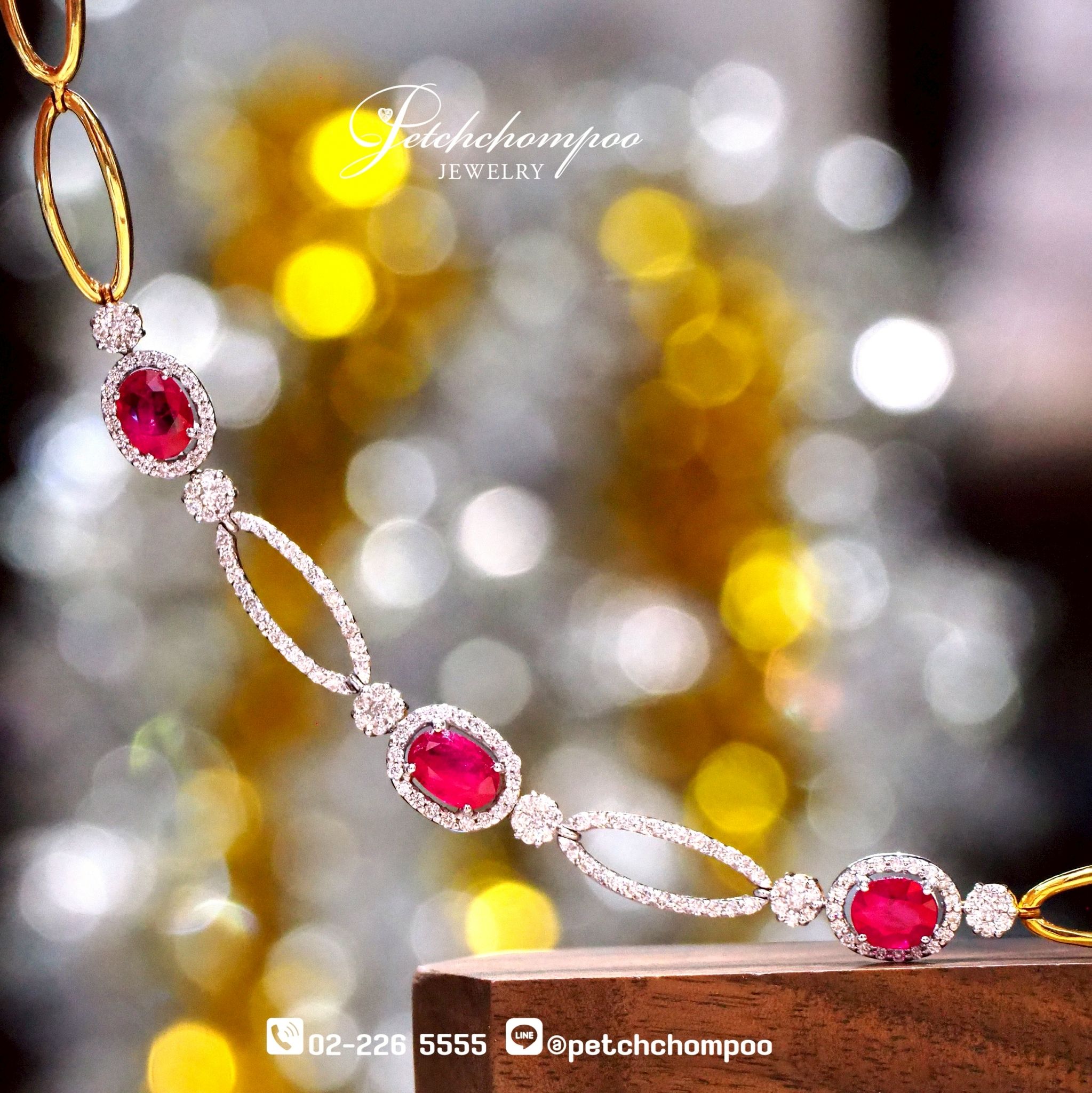 [023845] Ruby with diamond bracelet  89,000 