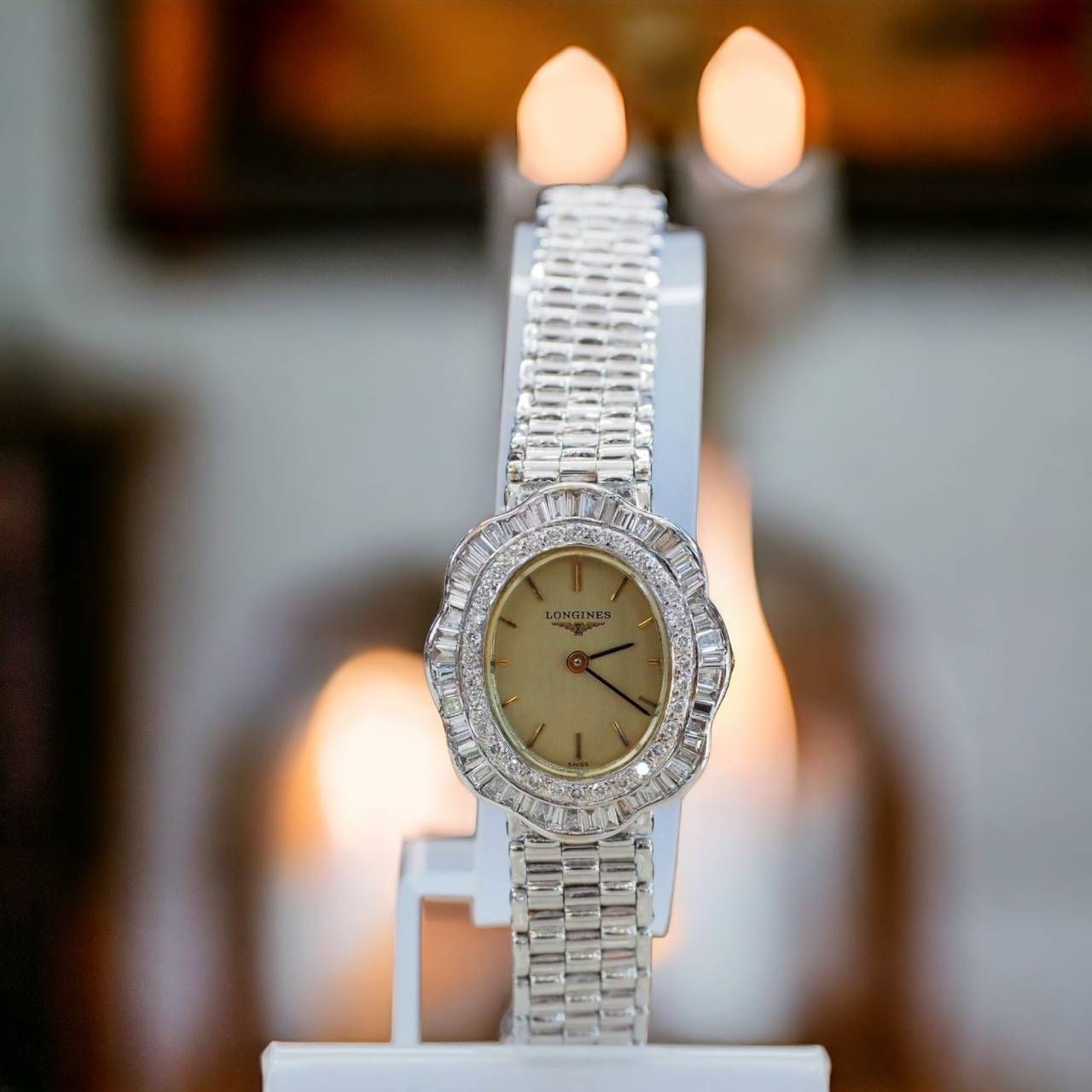 [28946] Longines White Gold & Diamond Luxury Watch  199,000 