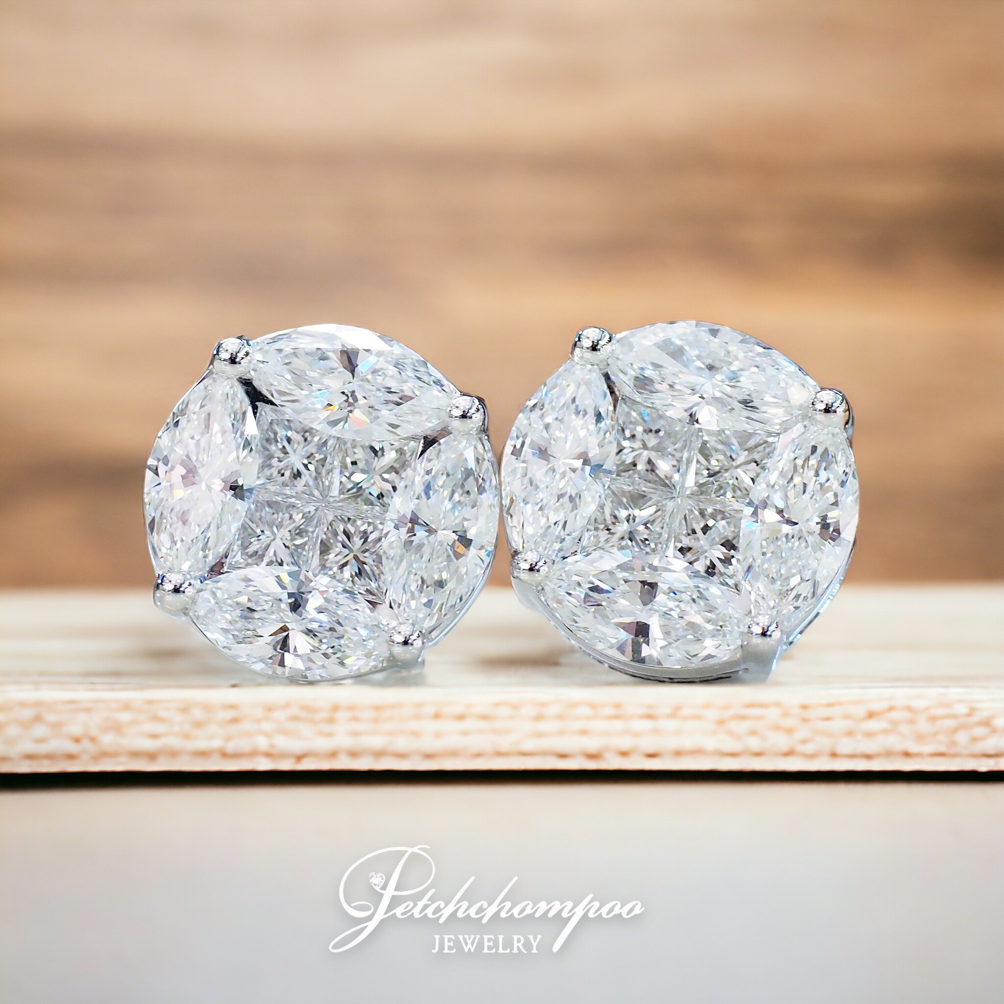 [29234] Illusion diamond  stud earring  299,000 