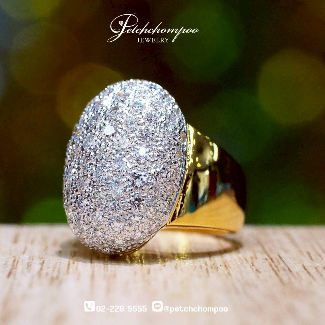 [015658] Stardust Dome™ Radiant Diamond Dome Ring 1.50 Carats  59,000 
