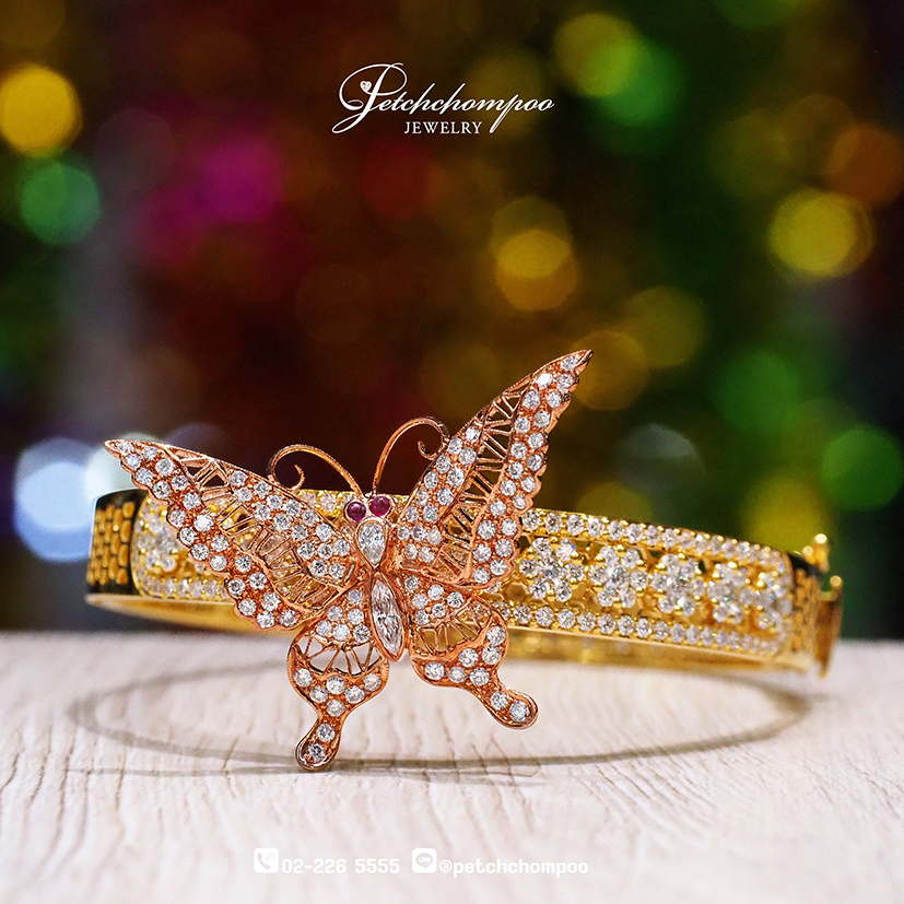 [26505] Diamond Butterfly Bracelet – A Symbol of Elegance and Transformation  299,000 