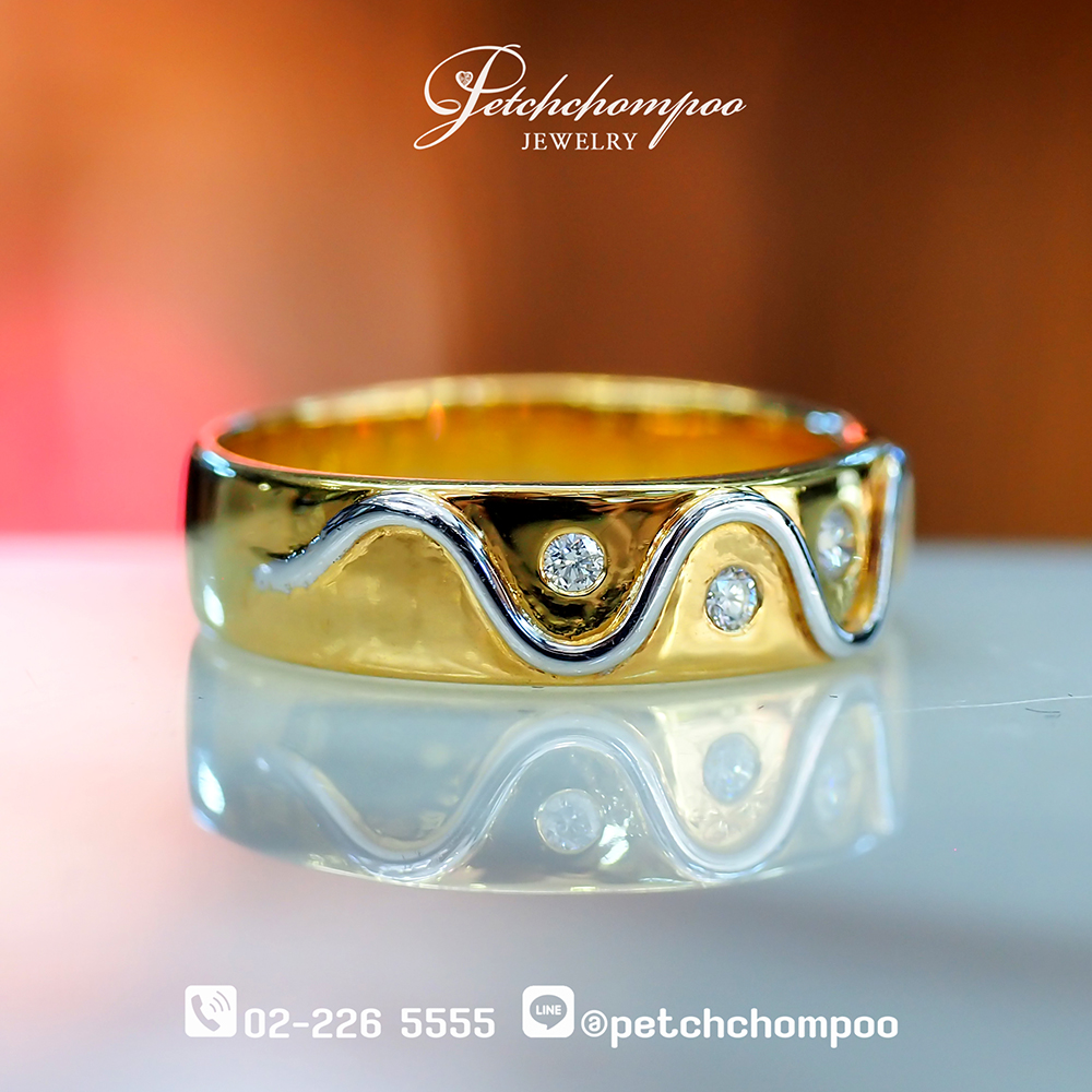 [29058] “Wavy Charm”™ 0.20 carat Diamond Wave Design Ring  29,000 