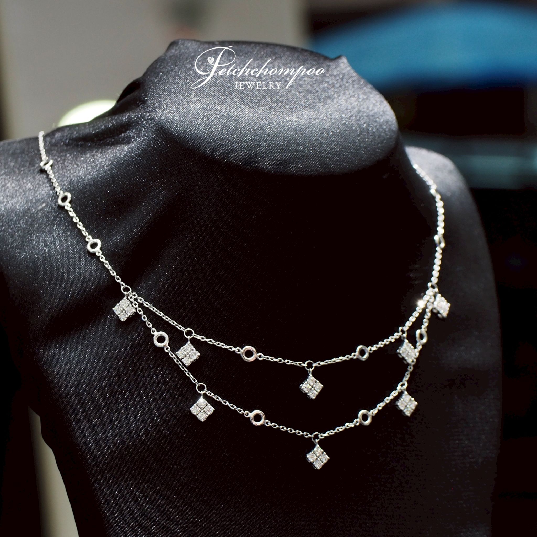 [29300] Diamond Drape™ สร้อยเพชรสองชั้น 0.96 กะรัต  59,000 