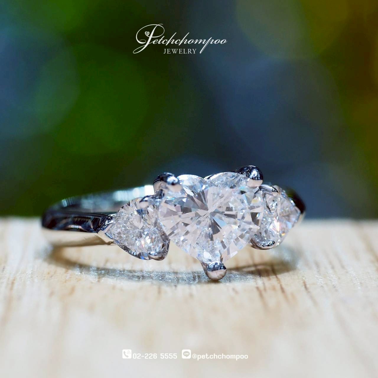 [024914] Eternal Heartbeat™ 1.14 Carat Heart Diamond Ring Discount 179,000