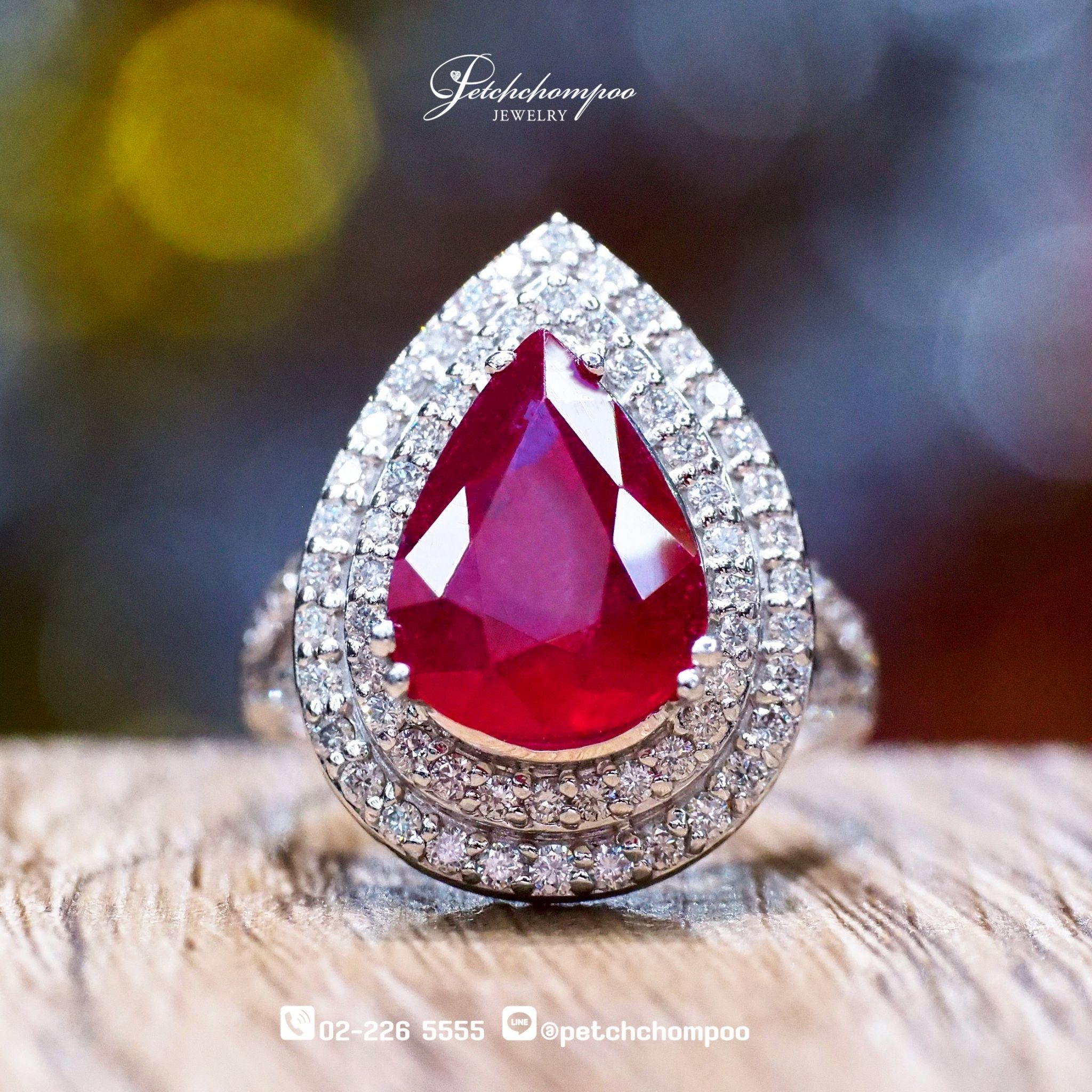 [023726] Ruby with diamond ring  79,000 