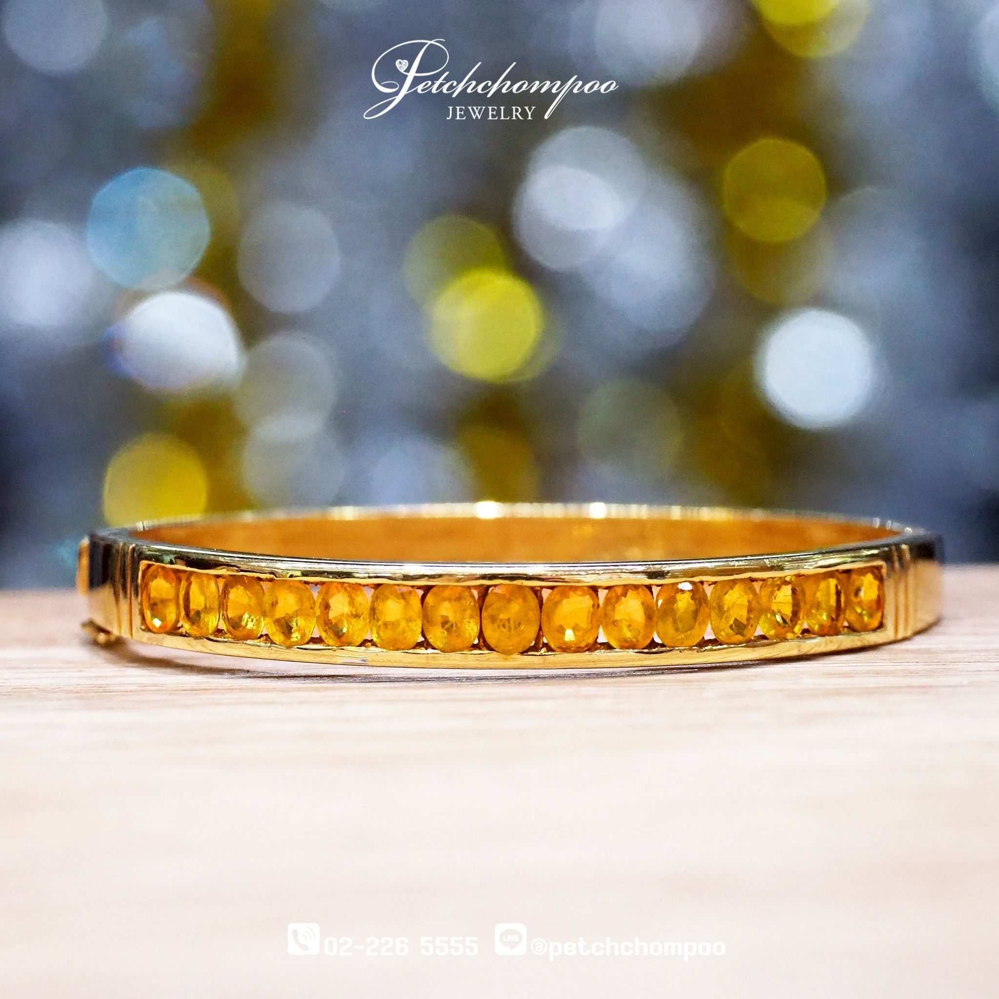 [017488] Yellow Sapphire  Bangle 7.50  89,000 