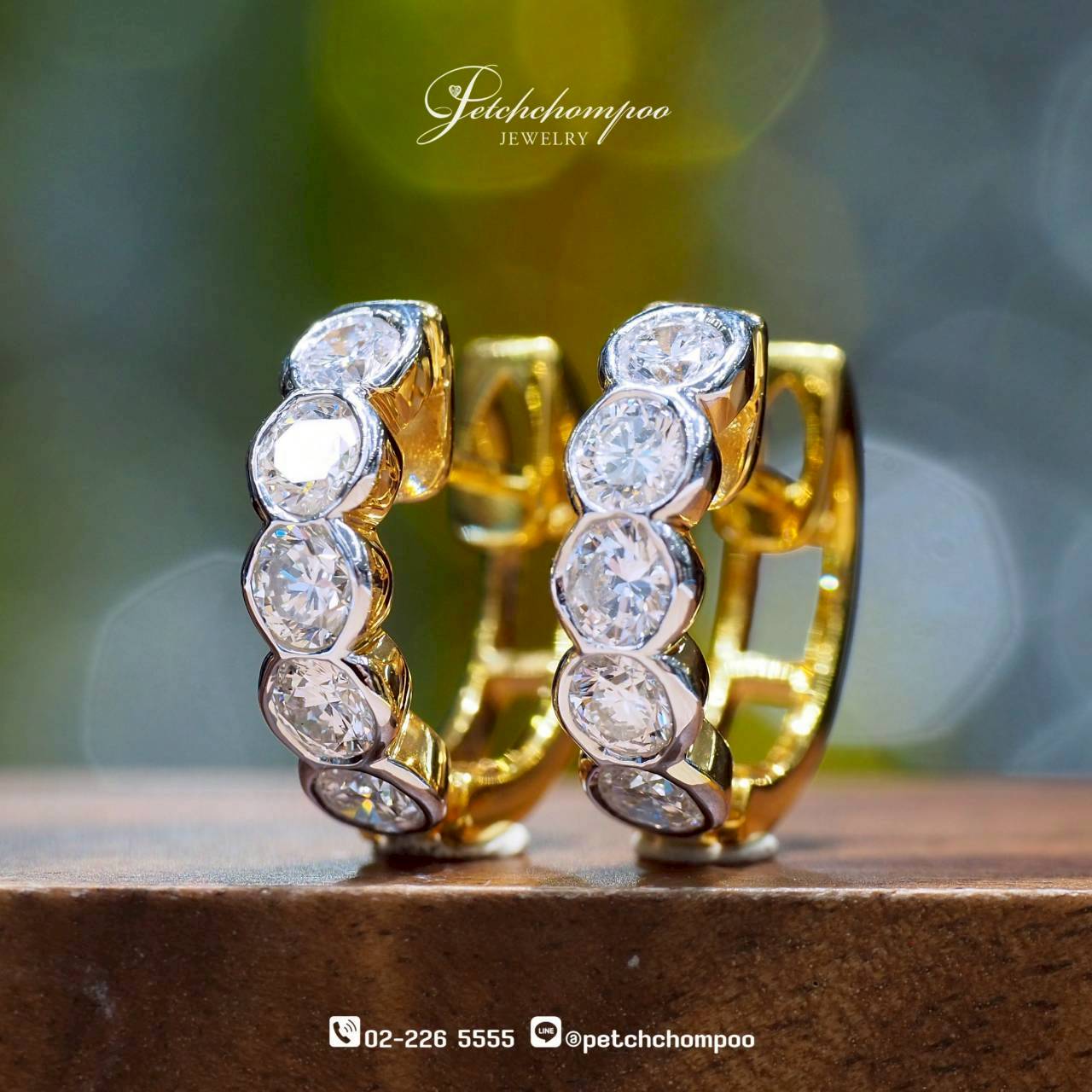 [30304] Eternal Harmony™ 1.02 carat Diamond Hoop Earrings  39,000 
