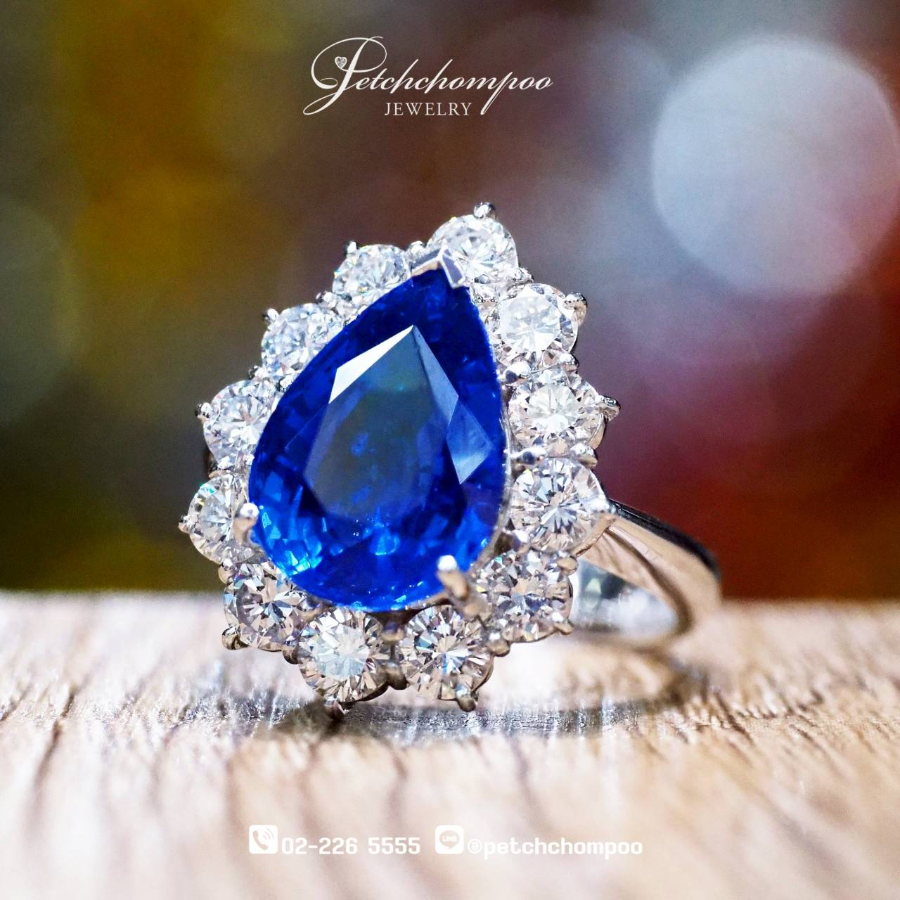 [26194] 6.6 Carat Blue Sapphire with diamond ring  399,000 