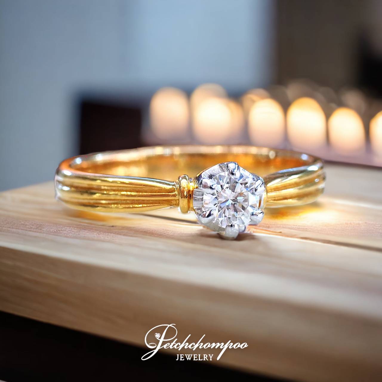[28343] Single diamond ring 0.21 carat  25,000 