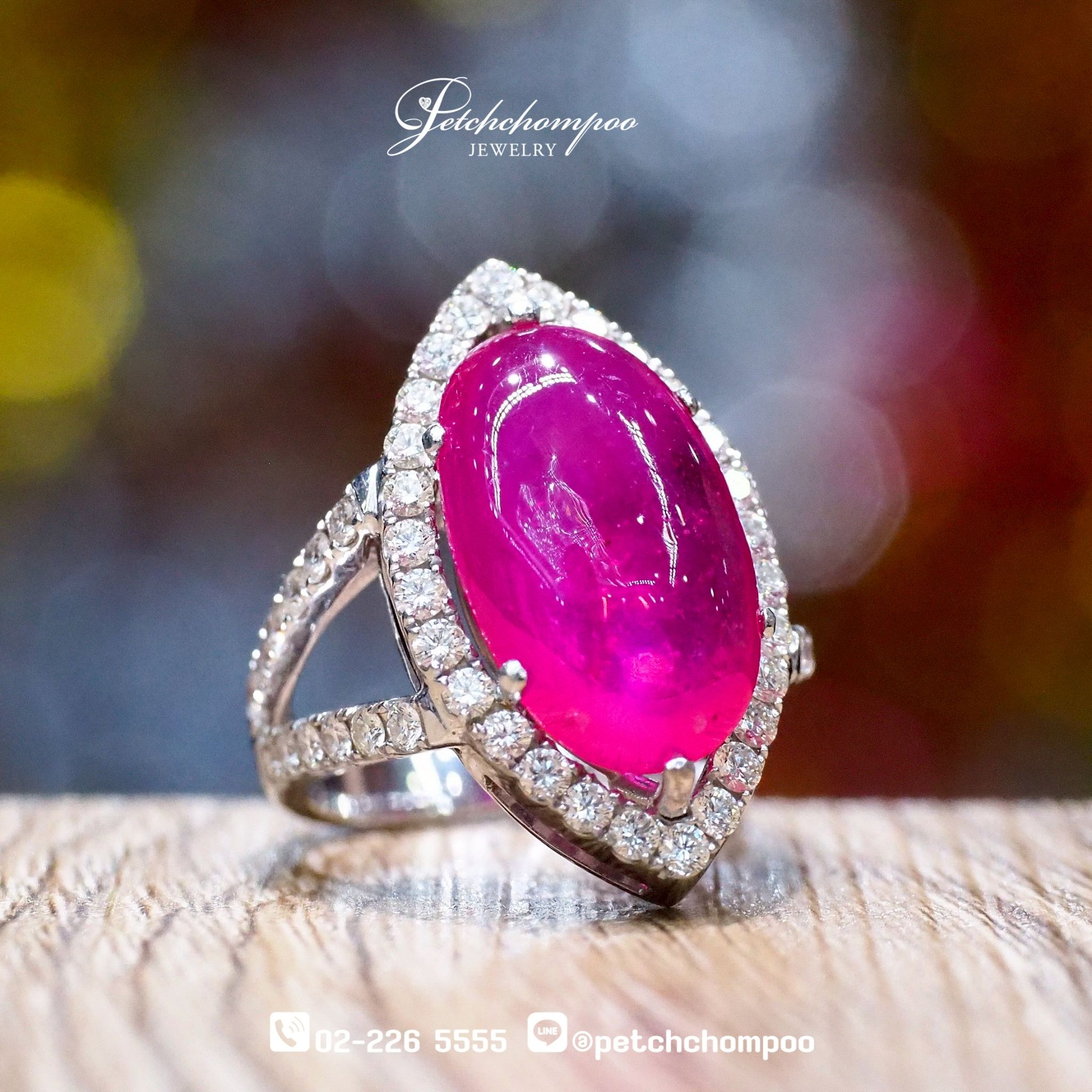 [29341] 10.90 carat ruby with diamond ring  89,000 