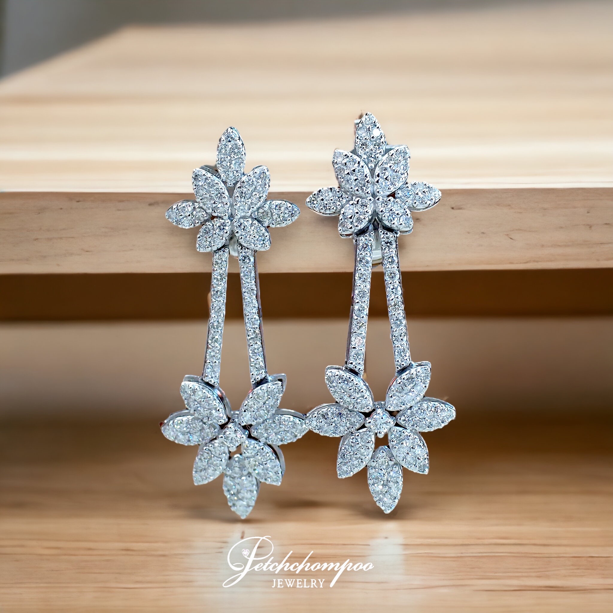 [27793] diamond flower earrings  79,000 