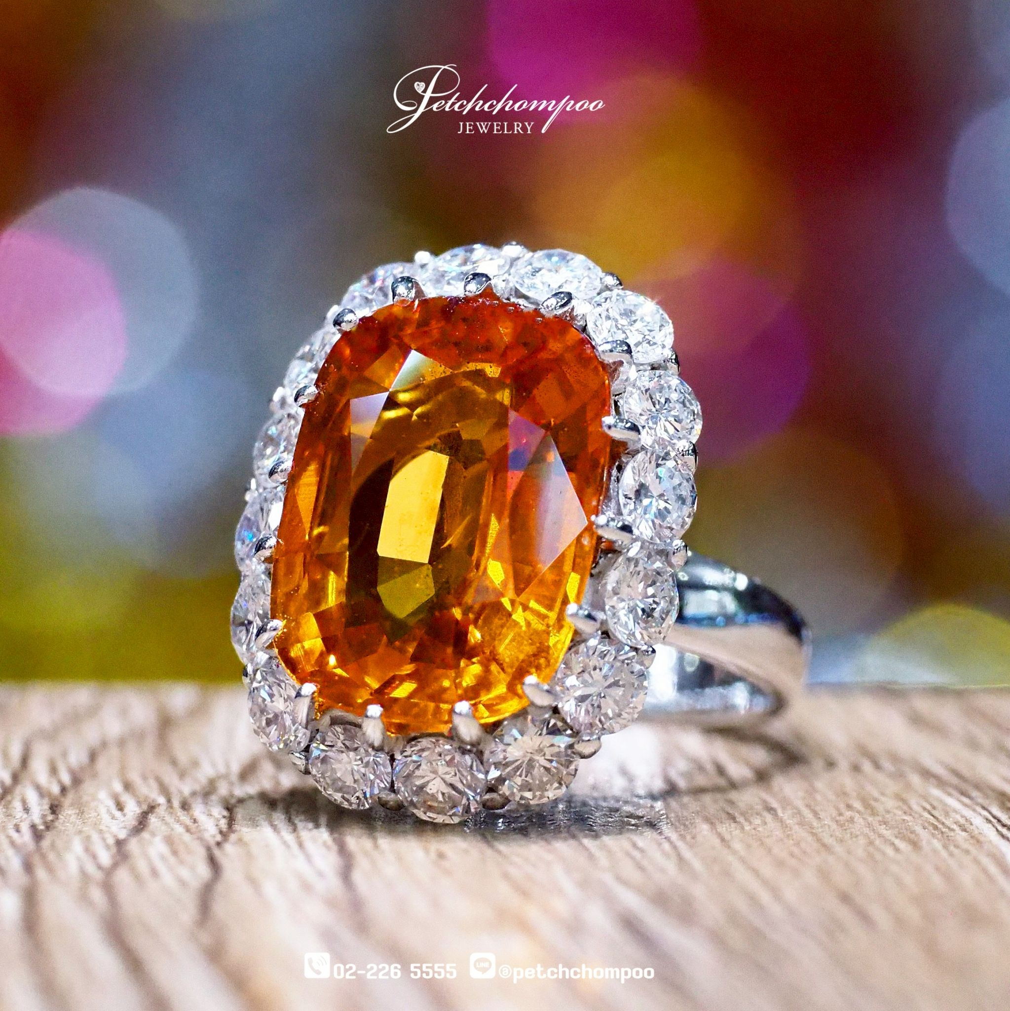 [26385] Yellow Saphire with diamond ring  159,000 
