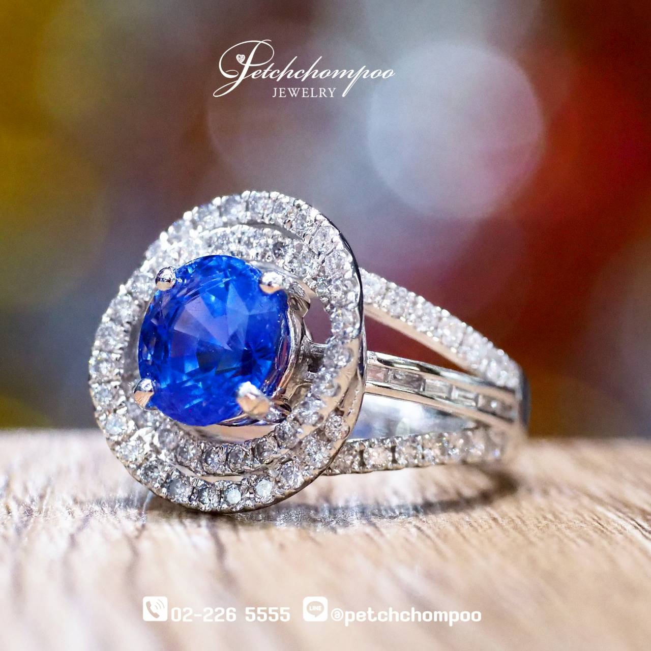[017588] Blue Sapphire ring IGL Certificate  333,000 