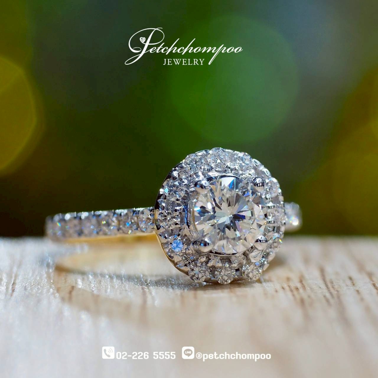 [30192] Halo Classic™ Diamond Ring 0.50 Carat Discount 49,000