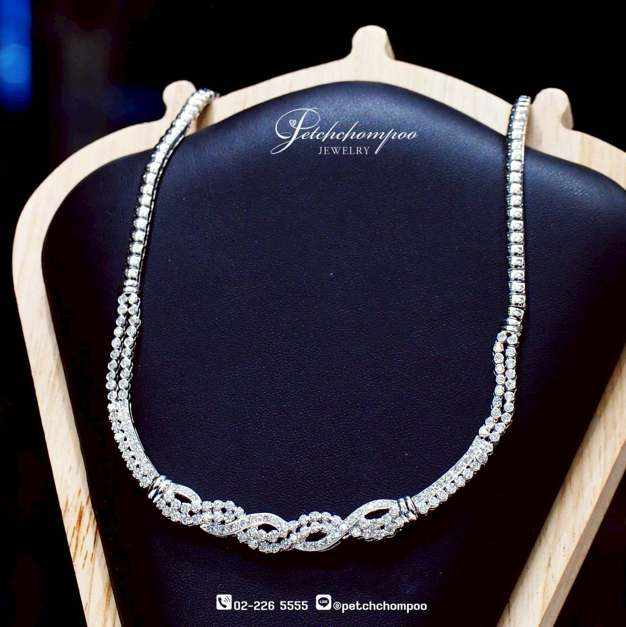 [30523] Eternal Weave Elegance™ – Twisted Diamond Necklace  199,000 