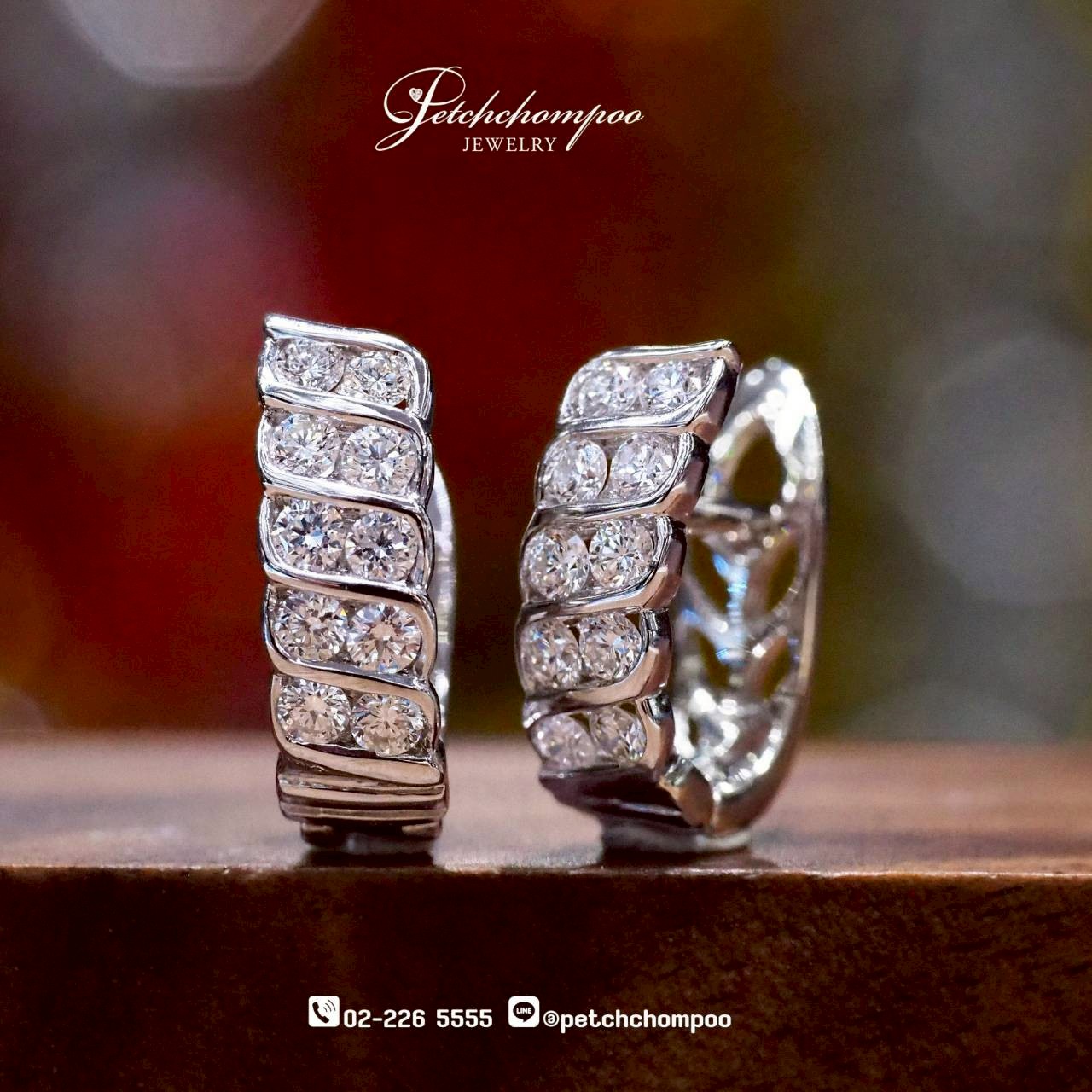 [30007] Elegant Wave™0.51 carat Diamond Earrings Discount 38,000