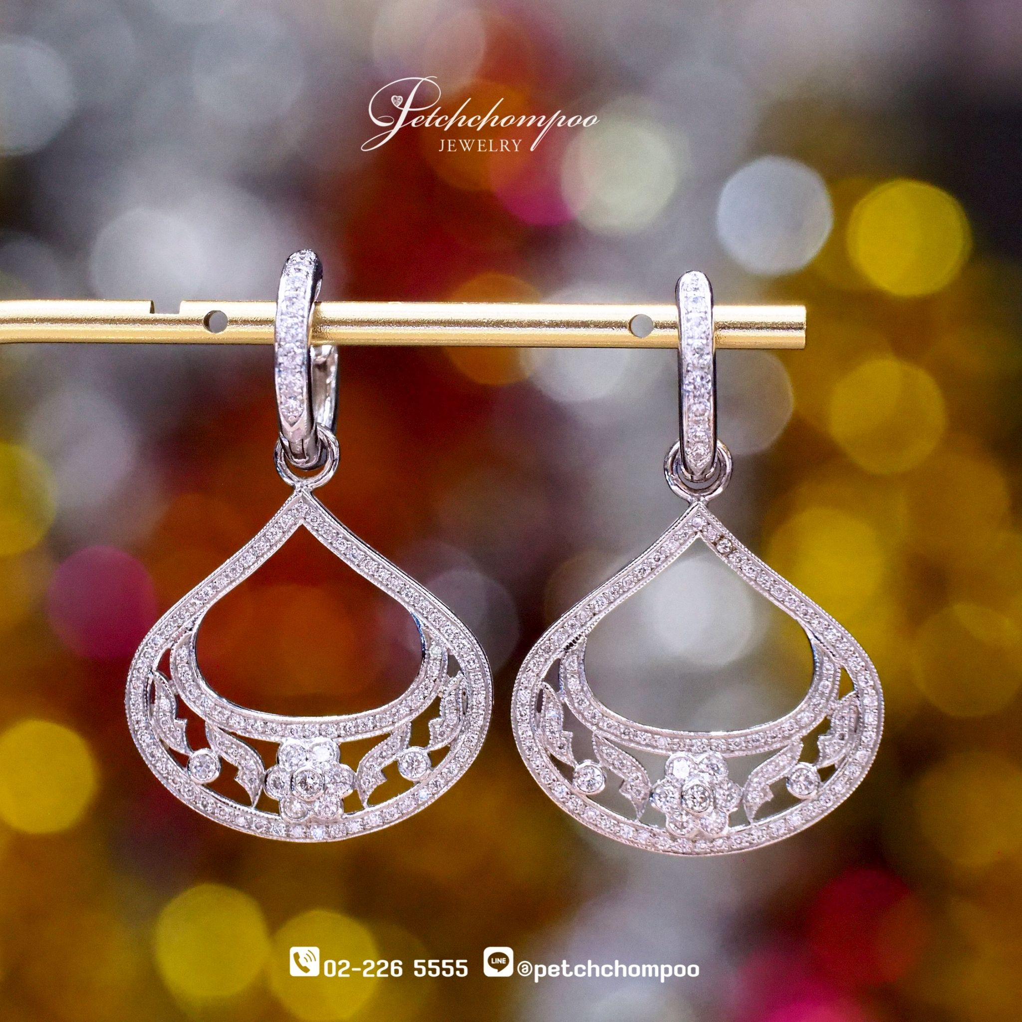 [022753] Diamond Earrings Discount 55,000