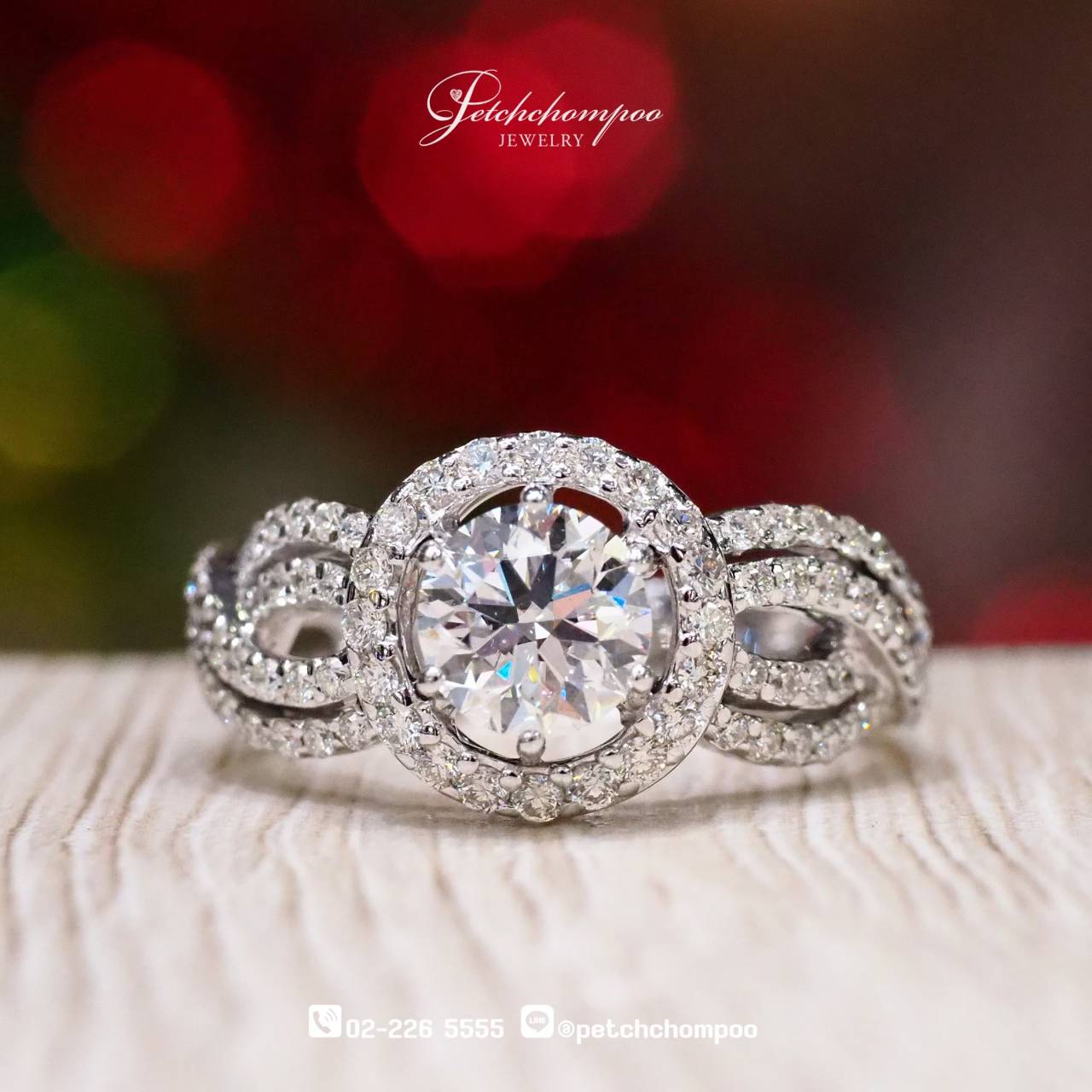 [28951] Eternal Bloom™ Ring – Timeless Beauty with 1.00 carat GIA D-Color Diamond |  D | VS2 | GIA  229,000 