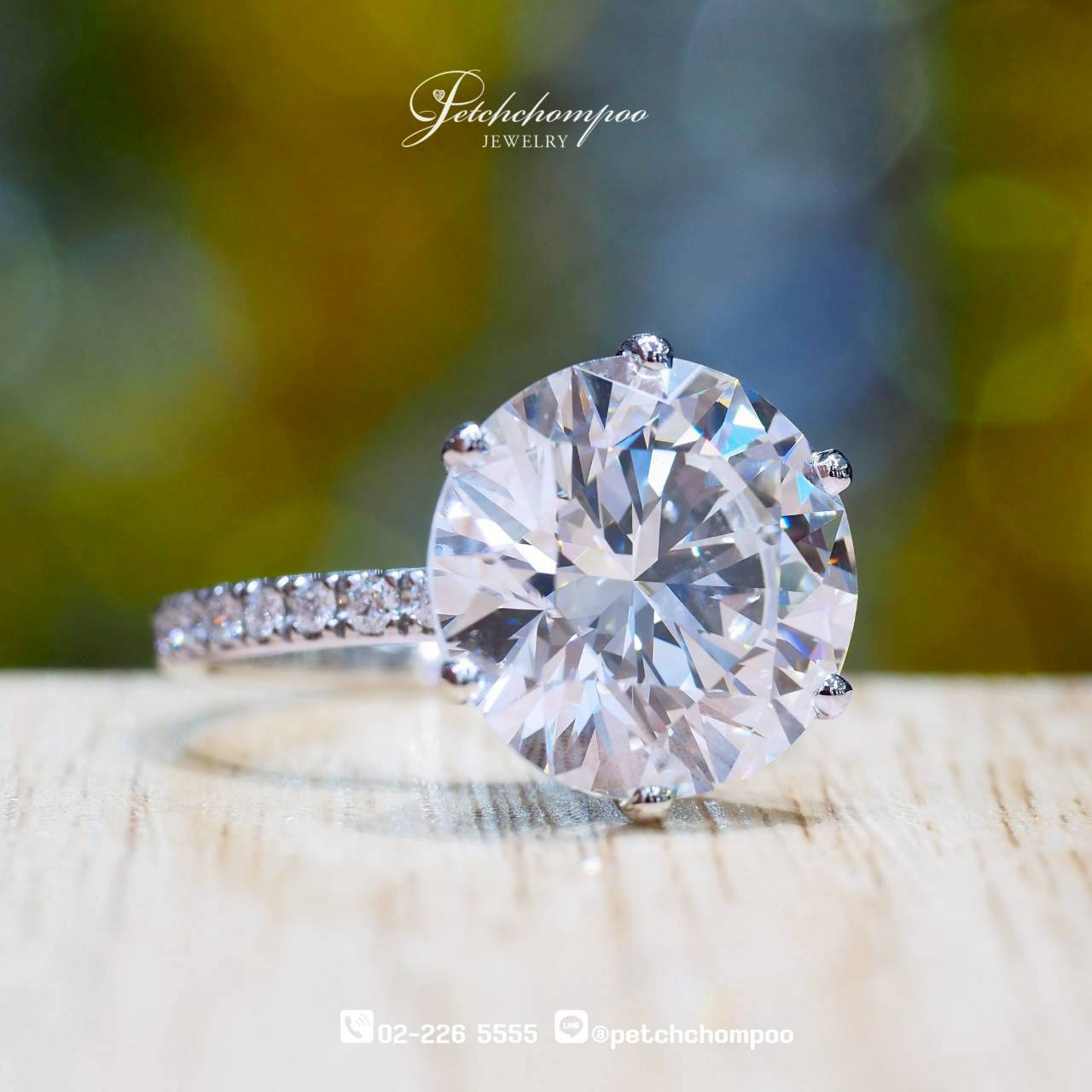 [30306] Celestial Majesty™ – 6.70 Carat Diamond Ring  | H VVS1 3EX HRD Discount 4,590,000