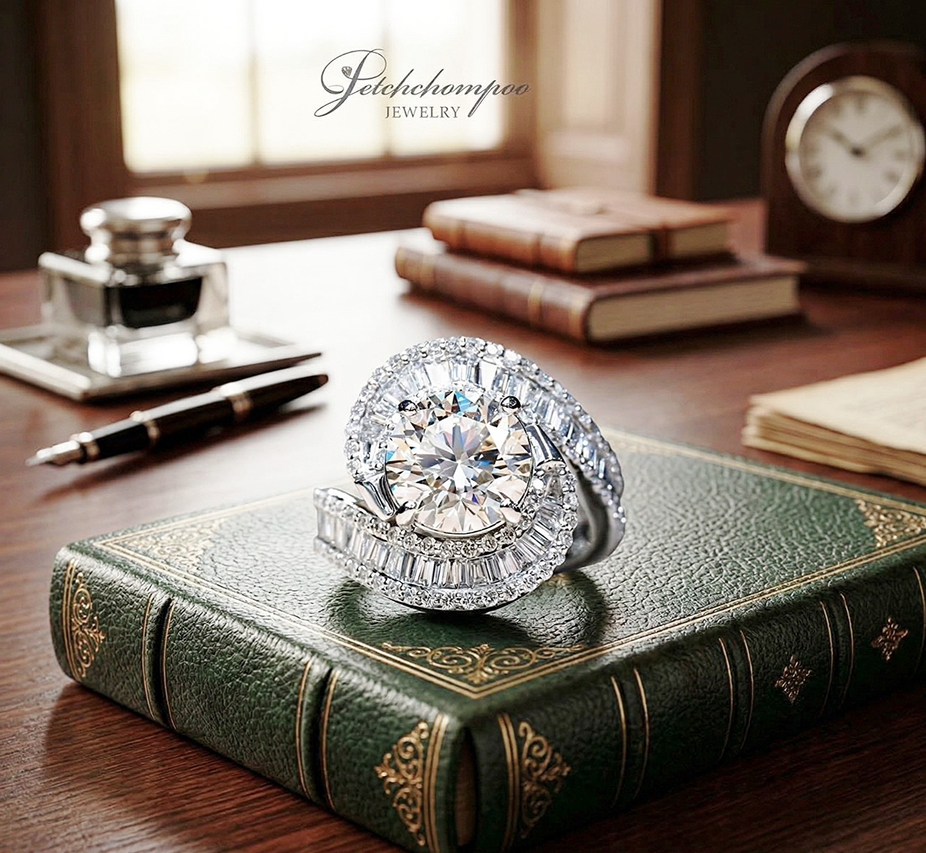 [30101] แหวนเพชร Grande Brilliance 3.50 กะรัต  |  L SI1 3EX GIA ลดราคาเหลือ 799,000