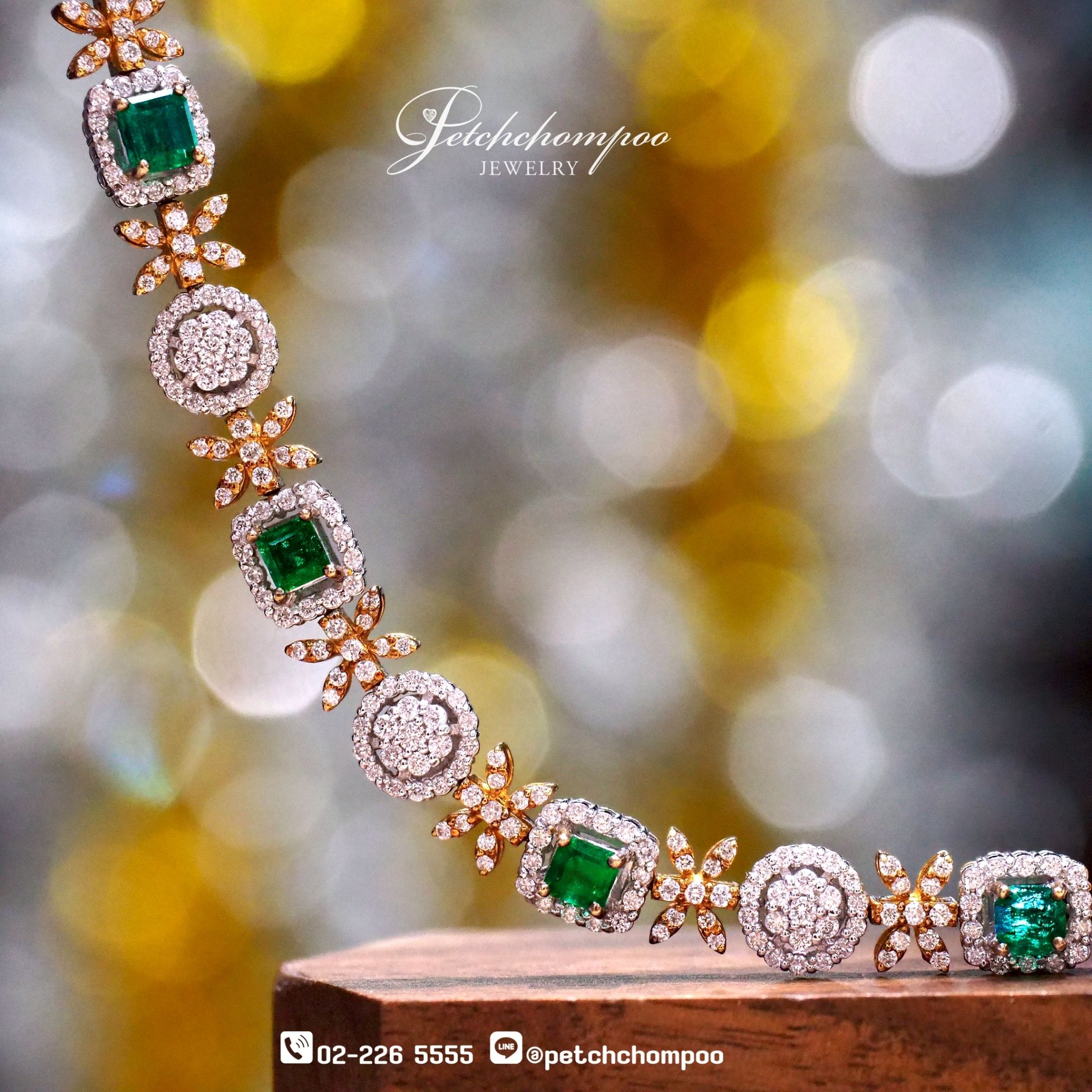 [023634] Columbia emerald with diamond bracelet  169,000 