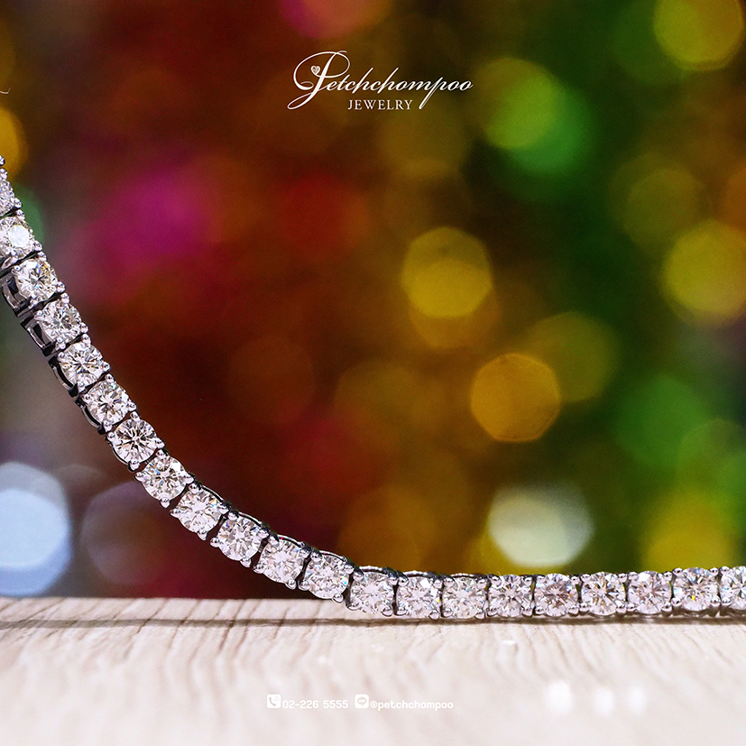 [021746] Classic Spark™ – 4.90 Carat Full Diamond Tennis Bracelet (Each 0.10 ct)  159,000 