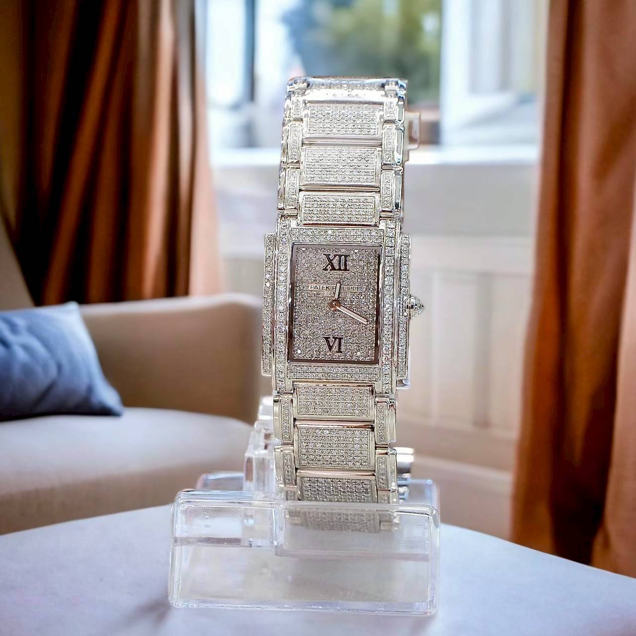 [28916] Patek Philippe Twenty~4 4910/10 Full Diamond ฝังเพชรทั้งเรือน ลดราคาเหลือ 399,000