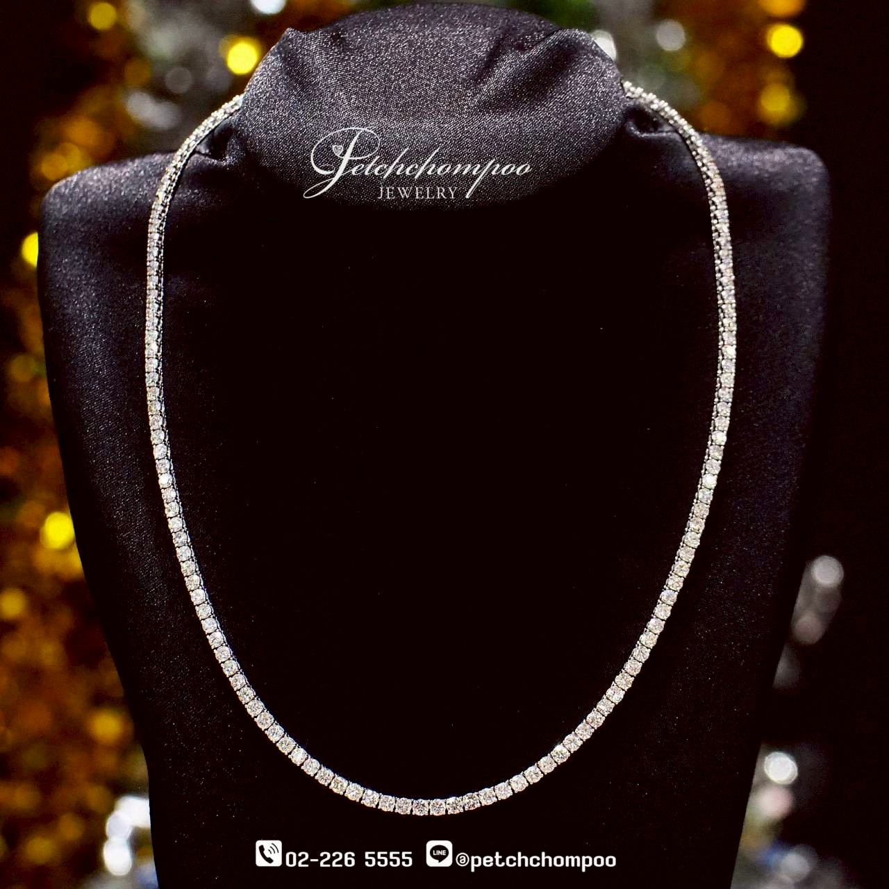 [30146] EternaLine™ Full Diamond Tennis Necklace 11.34 cts  299,000 