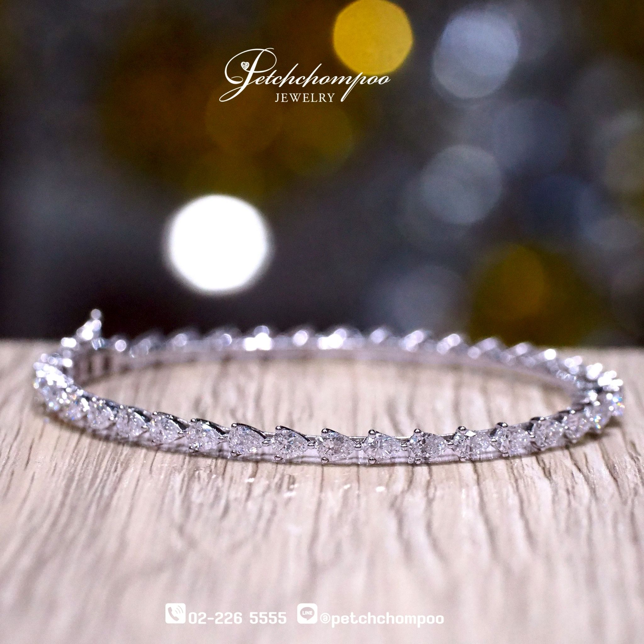 [25698] Pear Shape Diamond bangle  259,000 