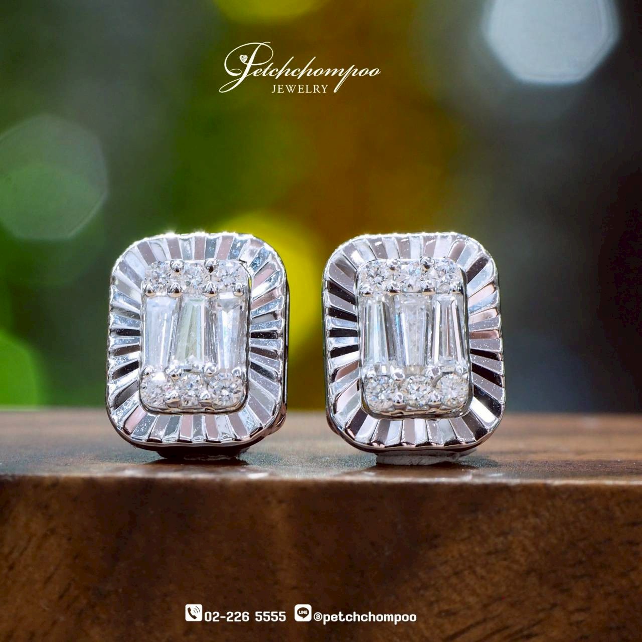 [021802] Aurora Deco™ — 3in1 Art Deco Diamond Earrings  39,000 